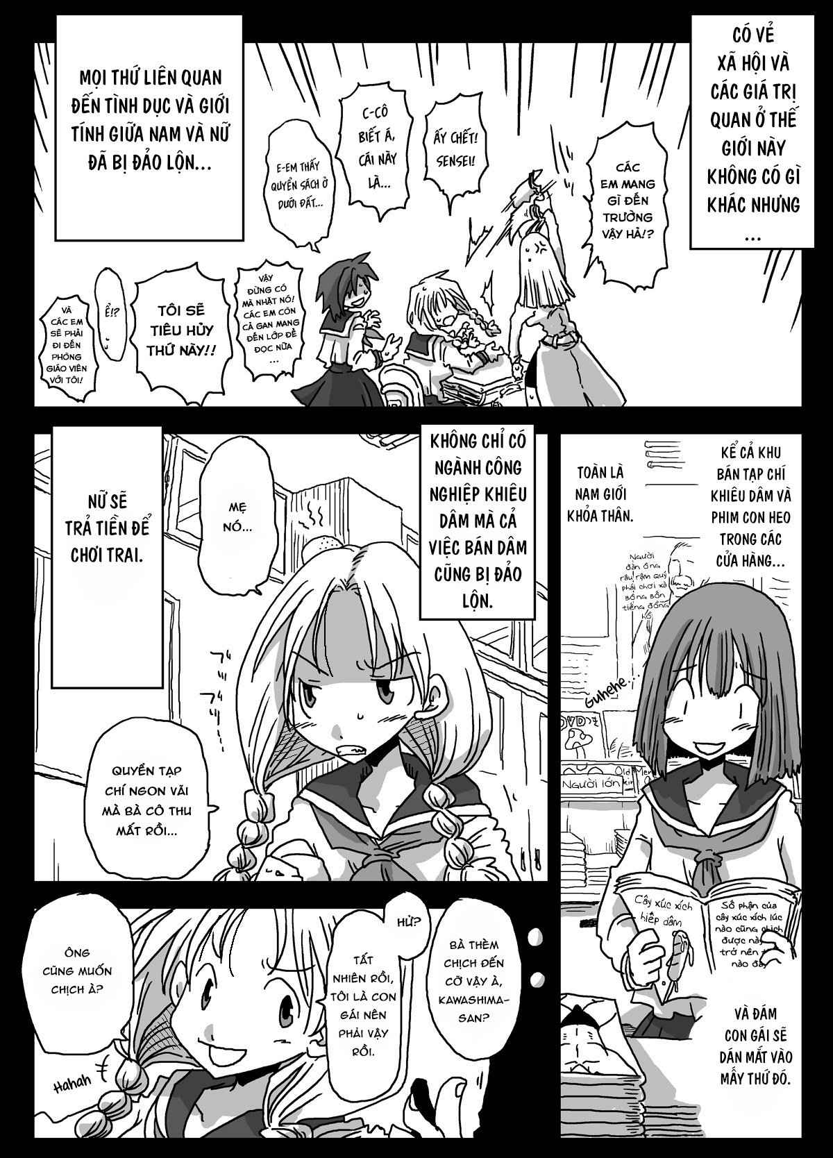 HentaiVN.net - Ảnh 5 - Thế giới đảo lộn về quan niệm giới tính [Teisou Gyakuten Sekai] - Chap 1