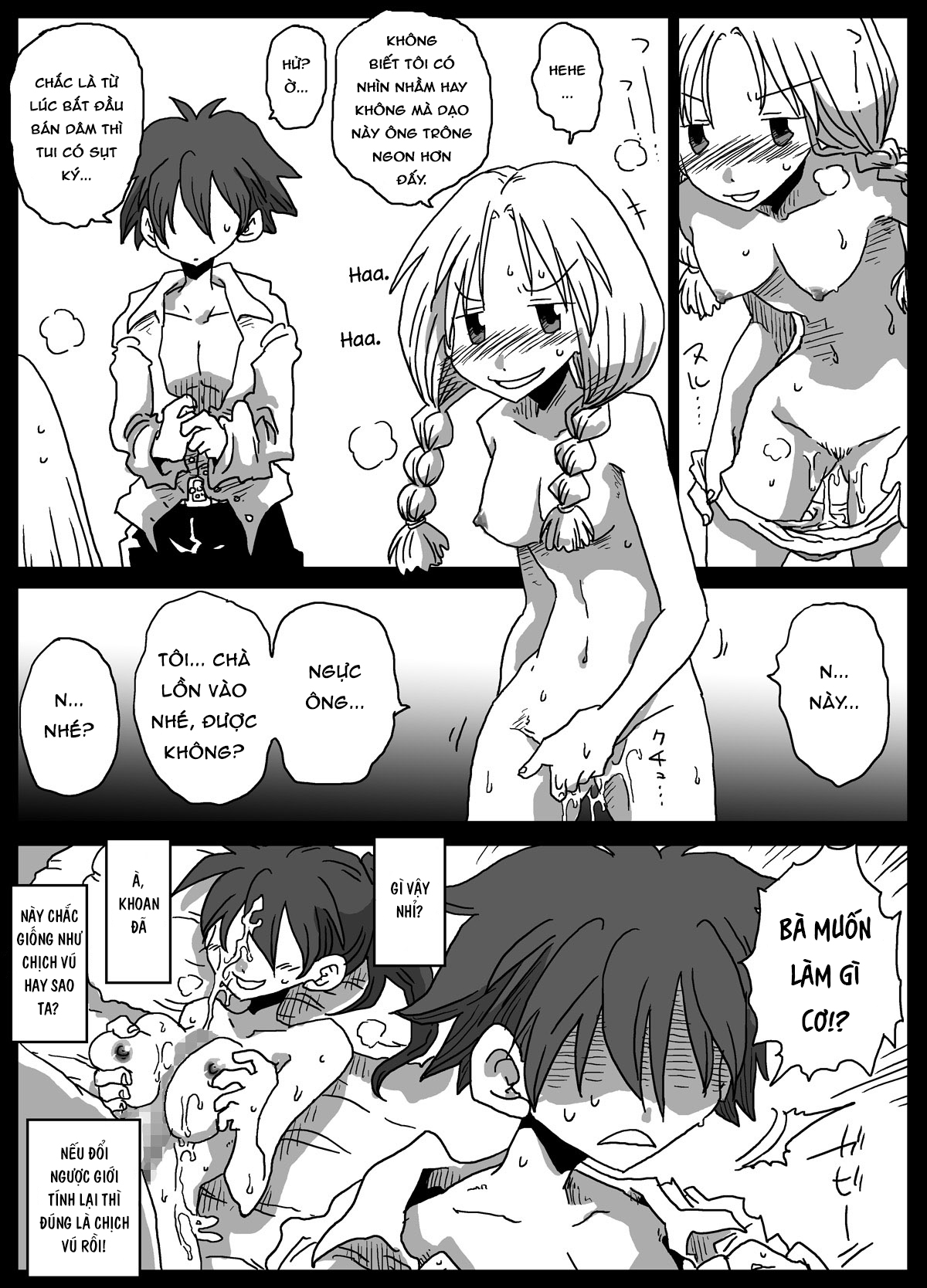 HentaiVN.net - Ảnh 23 - Thế giới đảo lộn về quan niệm giới tính [Teisou Gyakuten Sekai] - Chap 2
