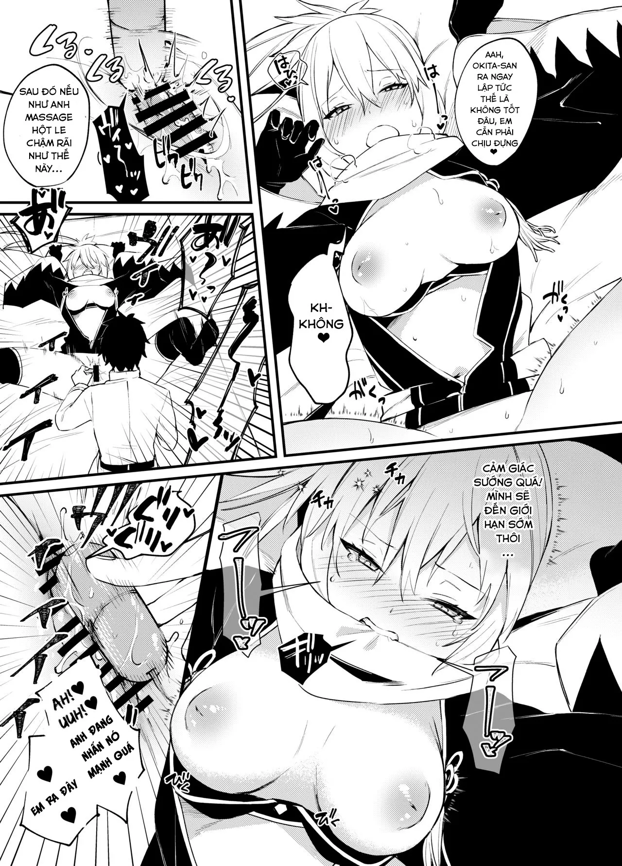 HentaiVN.net - Ảnh 13 - Okita-san không thể chịu được nữa! [Okita-san Gaman Dekimasen!] - Oneshot