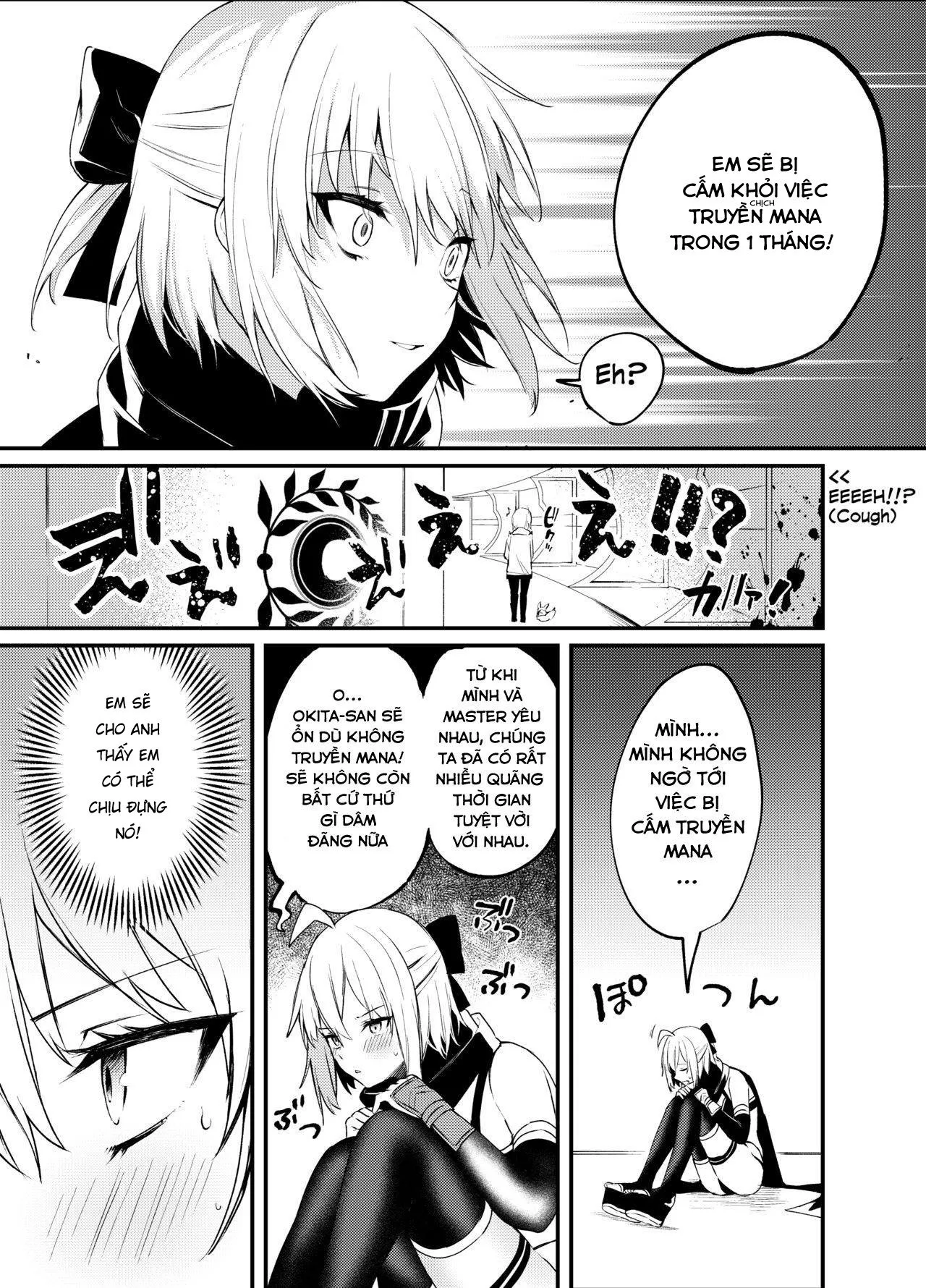 HentaiVN.net - Ảnh 5 - Okita-san không thể chịu được nữa! [Okita-san Gaman Dekimasen!] - Oneshot