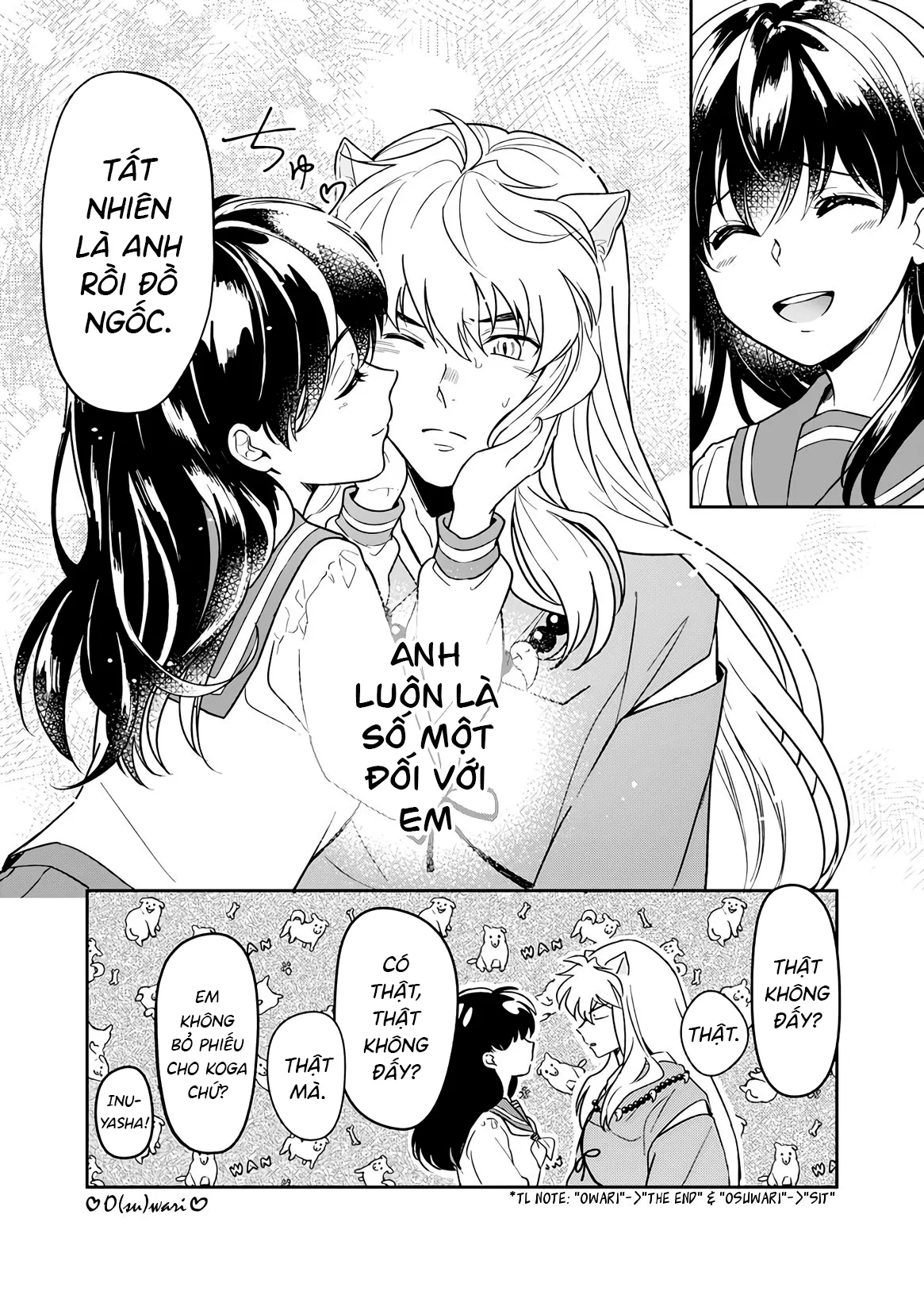 HentaiVN.net - Ảnh 10 - Tuyển tập Inuyasha [HOT Motto; Gaman Dekinai, Kiyoki Ippyou o Onegai shimasu] - Chap 4: Cast an honest vote, please