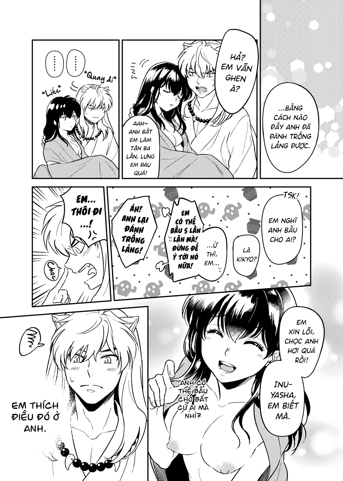 HentaiVN.net - Ảnh 8 - Tuyển tập Inuyasha [HOT Motto; Gaman Dekinai, Kiyoki Ippyou o Onegai shimasu] - Chap 4: Cast an honest vote, please