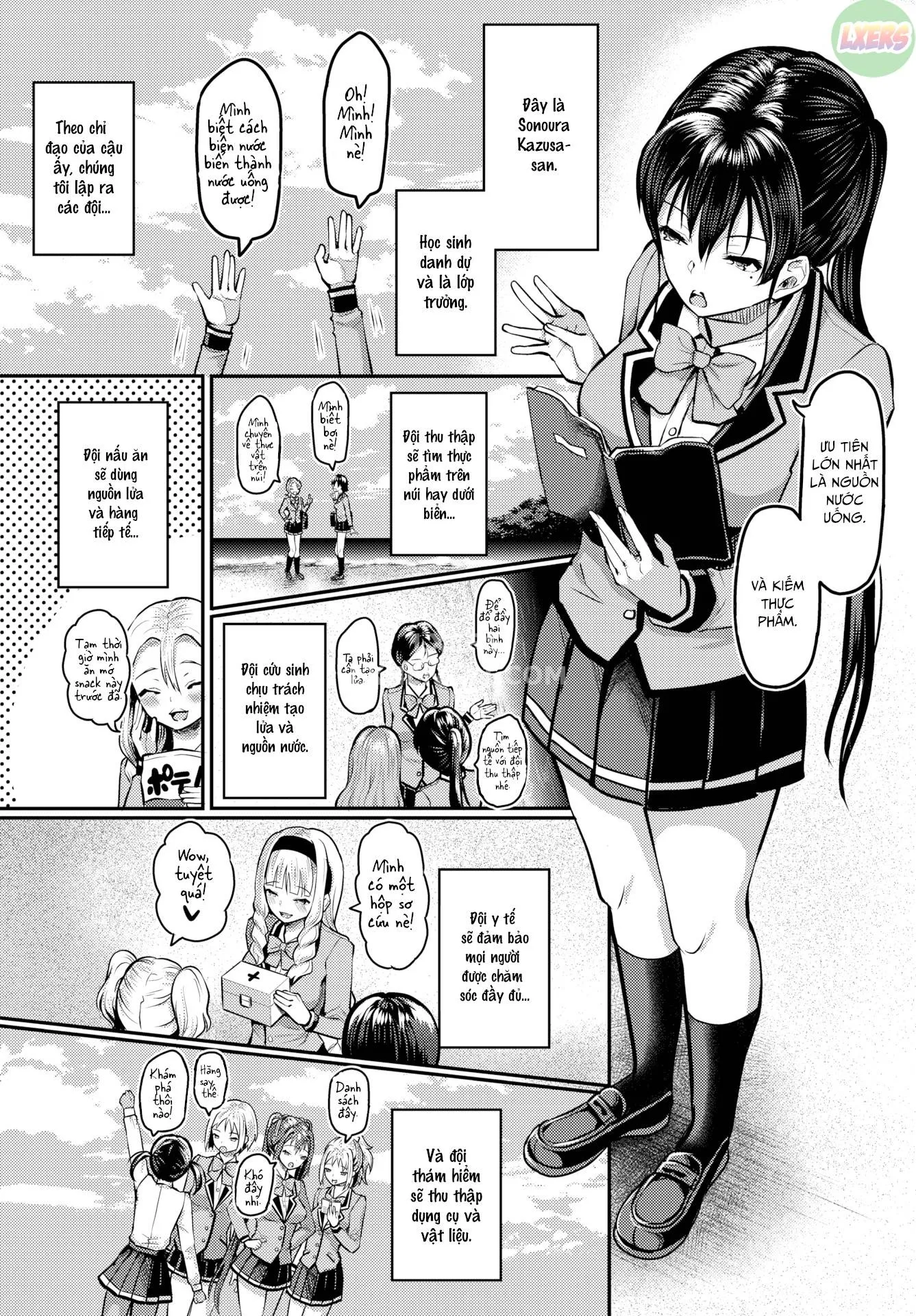 HentaiVN.net - Ảnh 6 - Stranded on a Desert Island Where I Can Creampie All the Girls I Want ~Making My Female Classmates Into My Harem~ - Chap 4