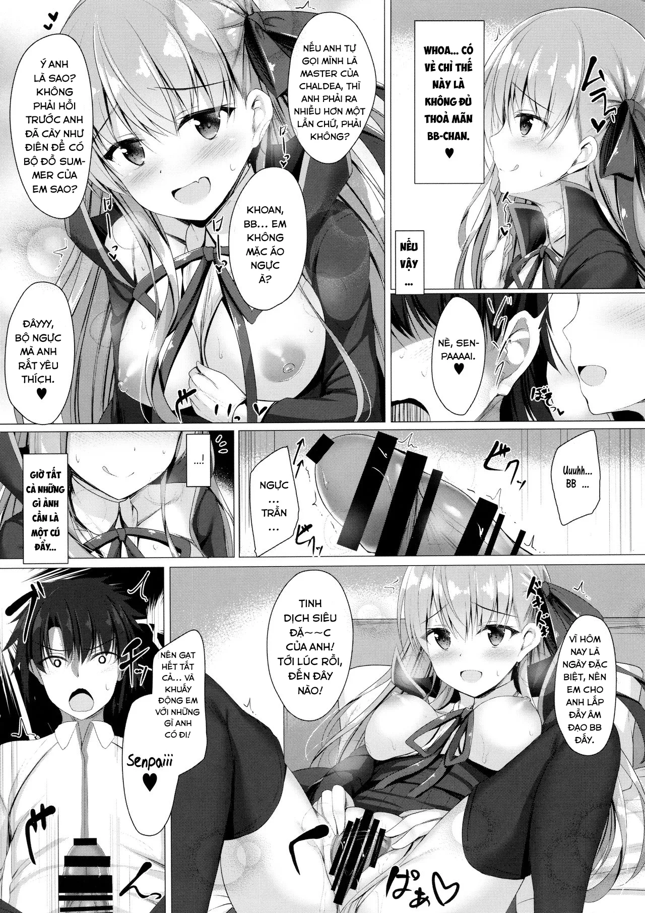 HentaiVN.net - Ảnh 5 - Đến lúc trừng phạt rồi, Senpai! [Oshioki desu yo, Senpai; It's punishment time, Senpai!] - Oneshot