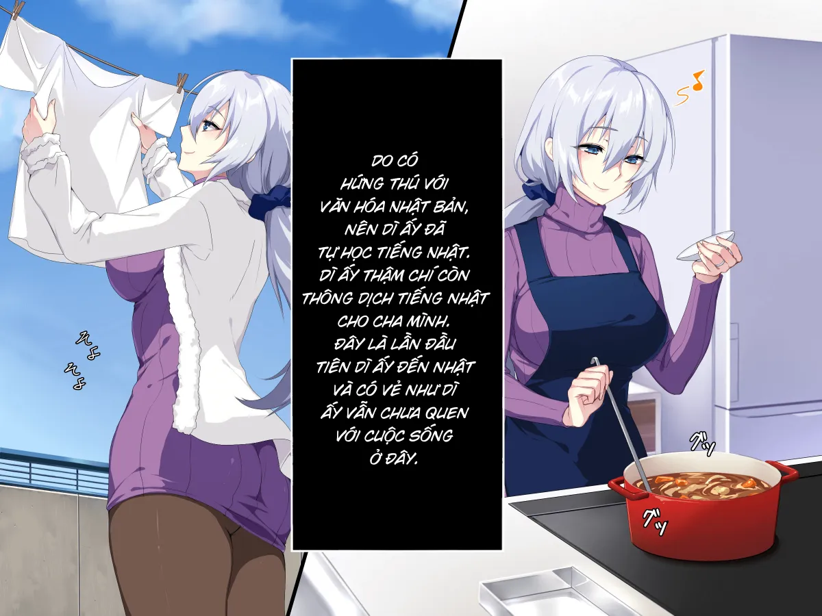 HentaiVN.net - Ảnh 17 - Bà mẹ Nga ngố của tôi!! [Atarashii Haha Wa Russia-Jin!? Oyaji Ni Naisho De Niizuma Netori!] - Chap 1