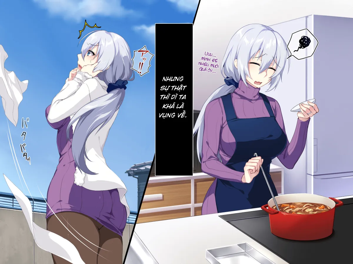 HentaiVN.net - Ảnh 19 - Bà mẹ Nga ngố của tôi!! [Atarashii Haha Wa Russia-Jin!? Oyaji Ni Naisho De Niizuma Netori!] - Chap 1