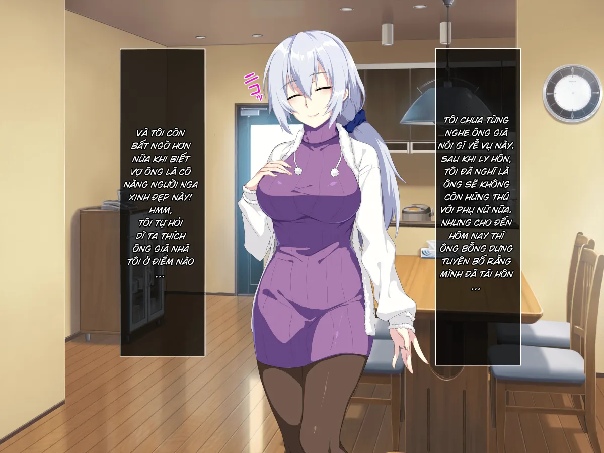 HentaiVN.net - Ảnh 7 - Bà mẹ Nga ngố của tôi!! [Atarashii Haha Wa Russia-Jin!? Oyaji Ni Naisho De Niizuma Netori!] - Chap 1