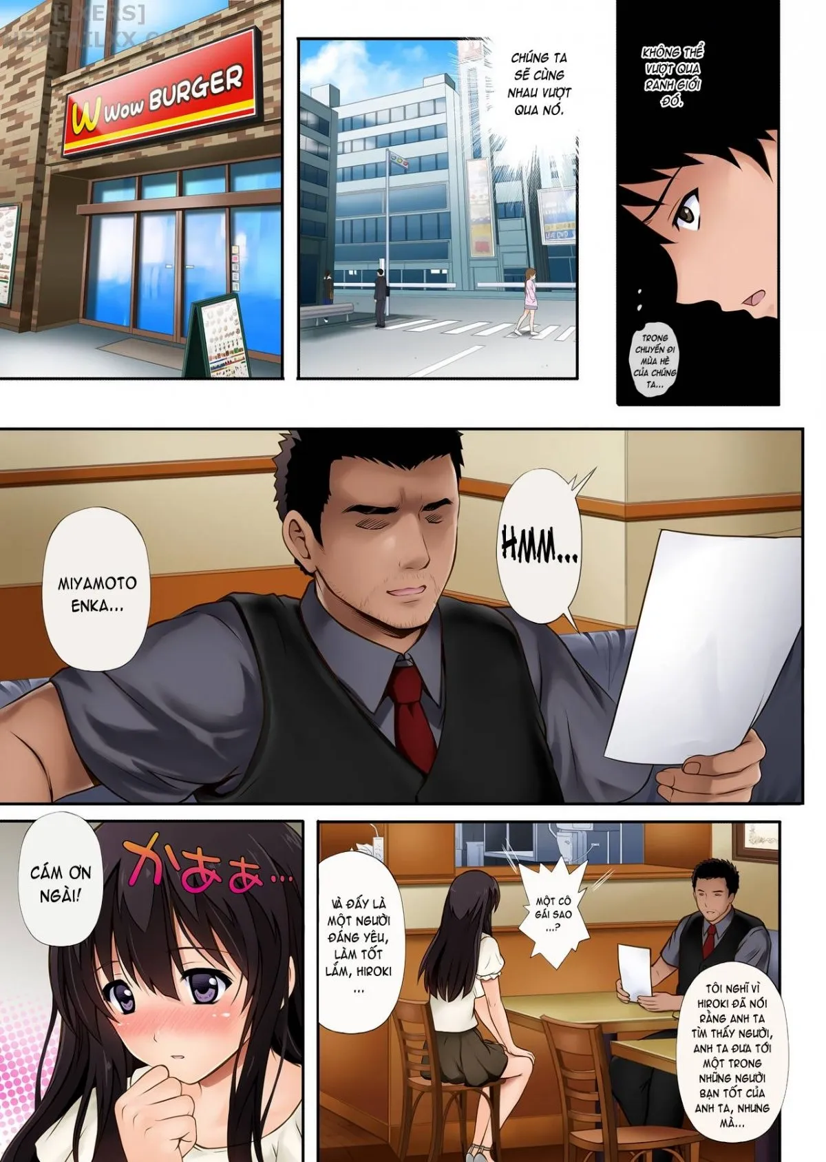 HentaiVN.net - Ảnh 10 - Kare to Watashi to Tenchou no Shinya Kinmu [Night Shift NTR] - Chapter 01 - Có che