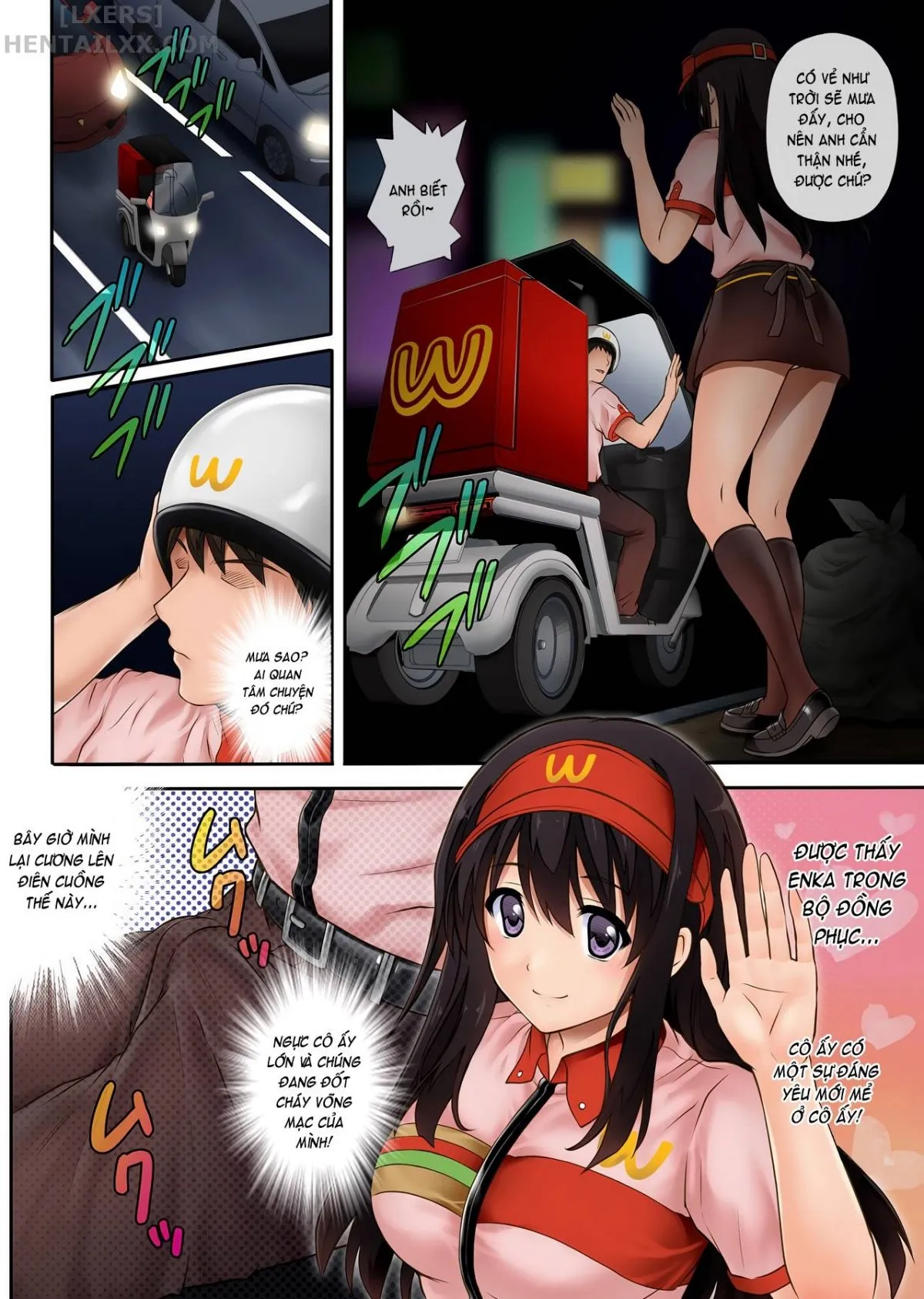 HentaiVN.net - Ảnh 13 - Kare to Watashi to Tenchou no Shinya Kinmu [Night Shift NTR] - Chapter 01 - Có che