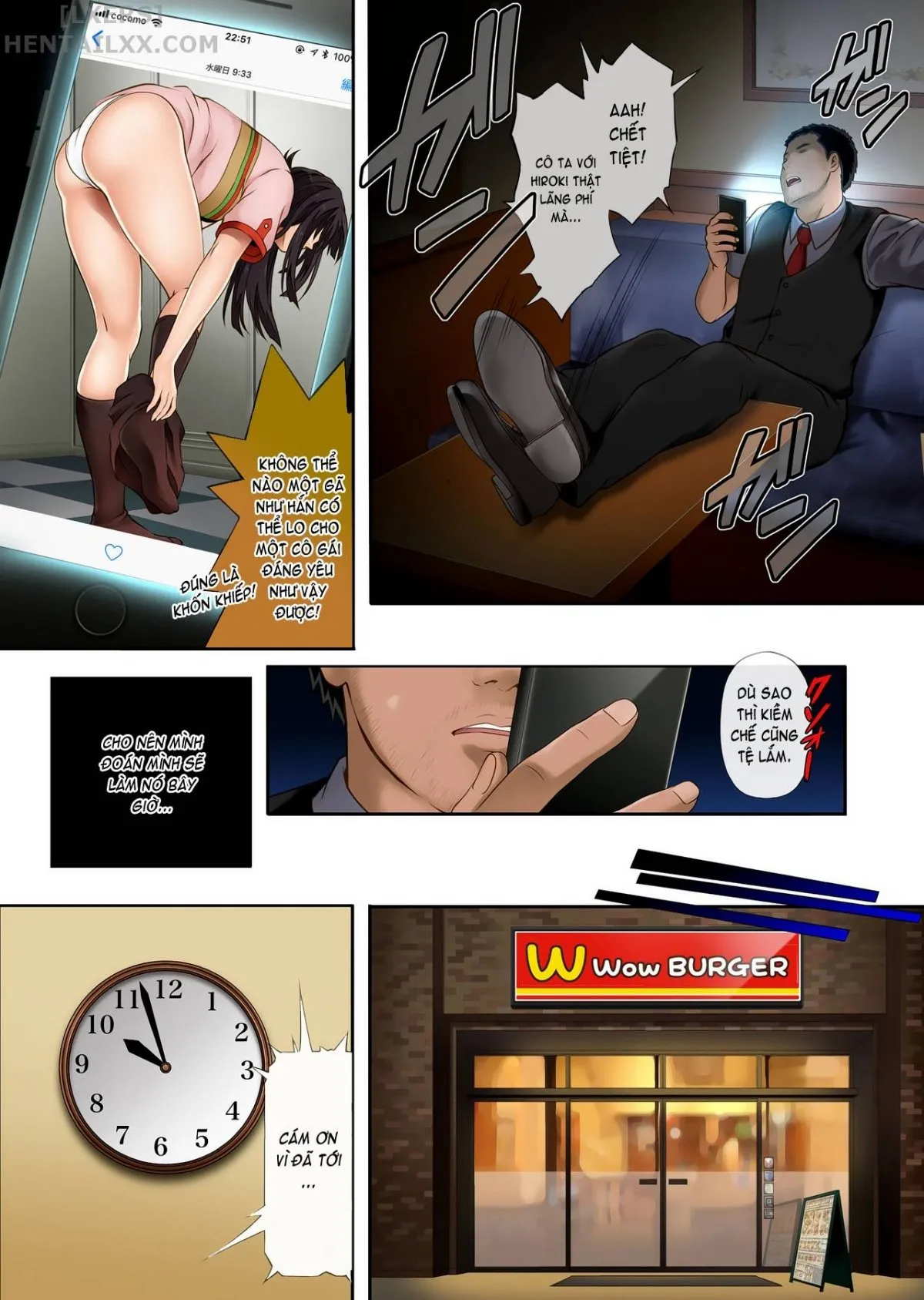HentaiVN.net - Ảnh 15 - Kare to Watashi to Tenchou no Shinya Kinmu [Night Shift NTR] - Chapter 01 - Có che