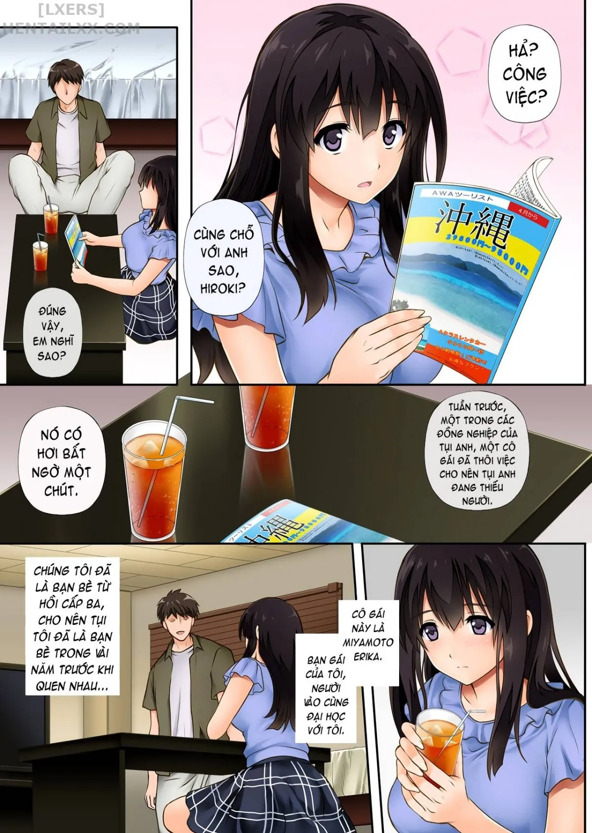 HentaiVN.net - Ảnh 4 - Kare to Watashi to Tenchou no Shinya Kinmu [Night Shift NTR] - Chapter 01 - Có che
