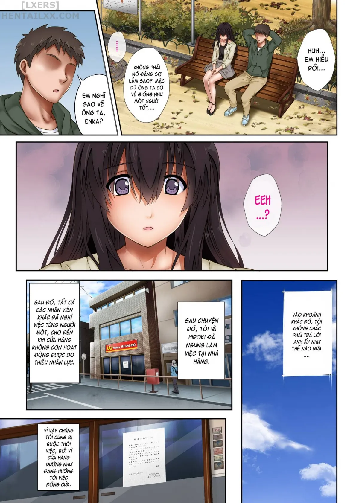 HentaiVN.net - Ảnh 25 - Kare to Watashi to Tenchou no Shinya Kinmu [Night Shift NTR] - Chapter 03 - Có che