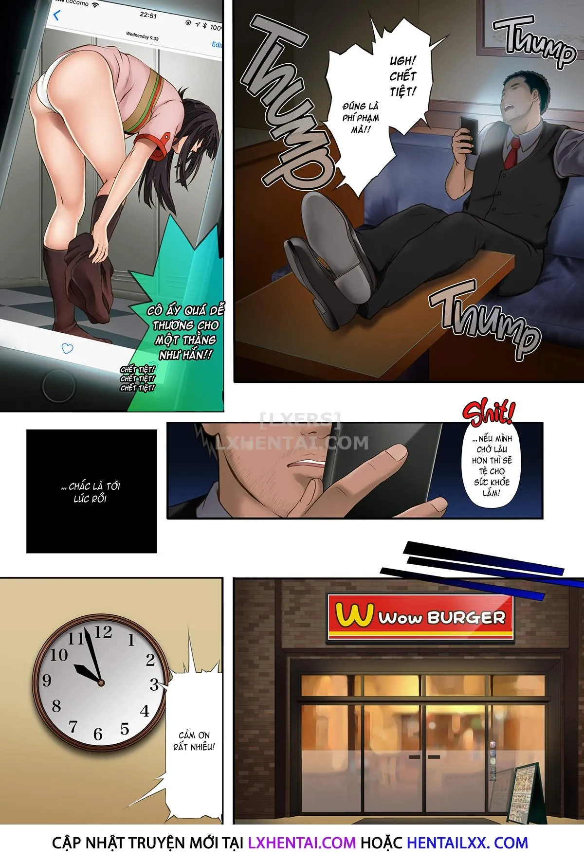 HentaiVN.net - Ảnh 16 - Kare to Watashi to Tenchou no Shinya Kinmu [Night Shift NTR] - Chap 1 - Không che