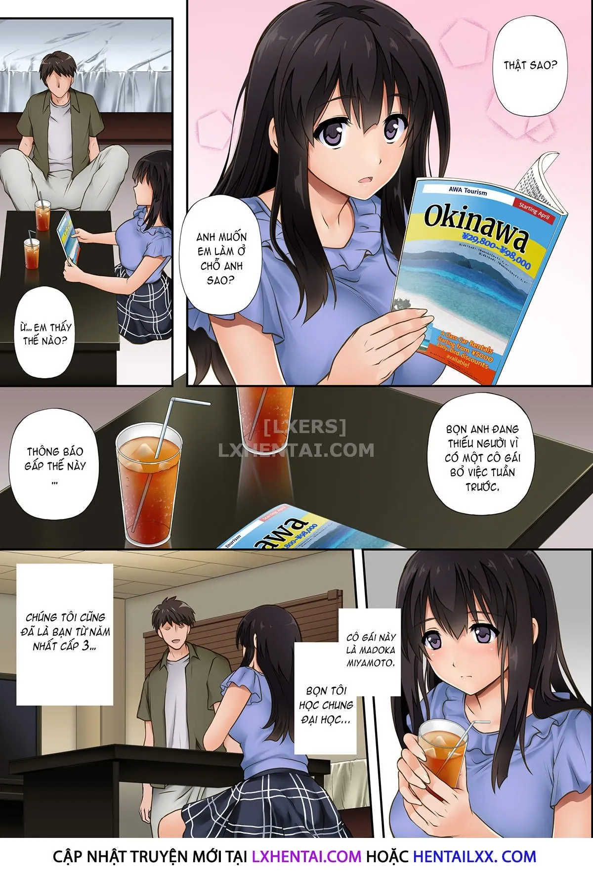 HentaiVN.net - Ảnh 5 - Kare to Watashi to Tenchou no Shinya Kinmu [Night Shift NTR] - Chap 1 - Không che