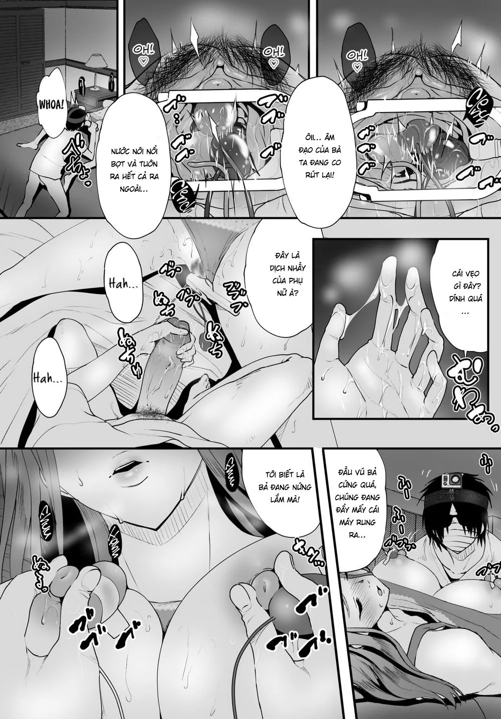 HentaiVN.net - Ảnh 12 - Biến mẹ thành cái loz di động! [Super Streaming! Turning My Stepmom into My Cumdump!] - Chap 2