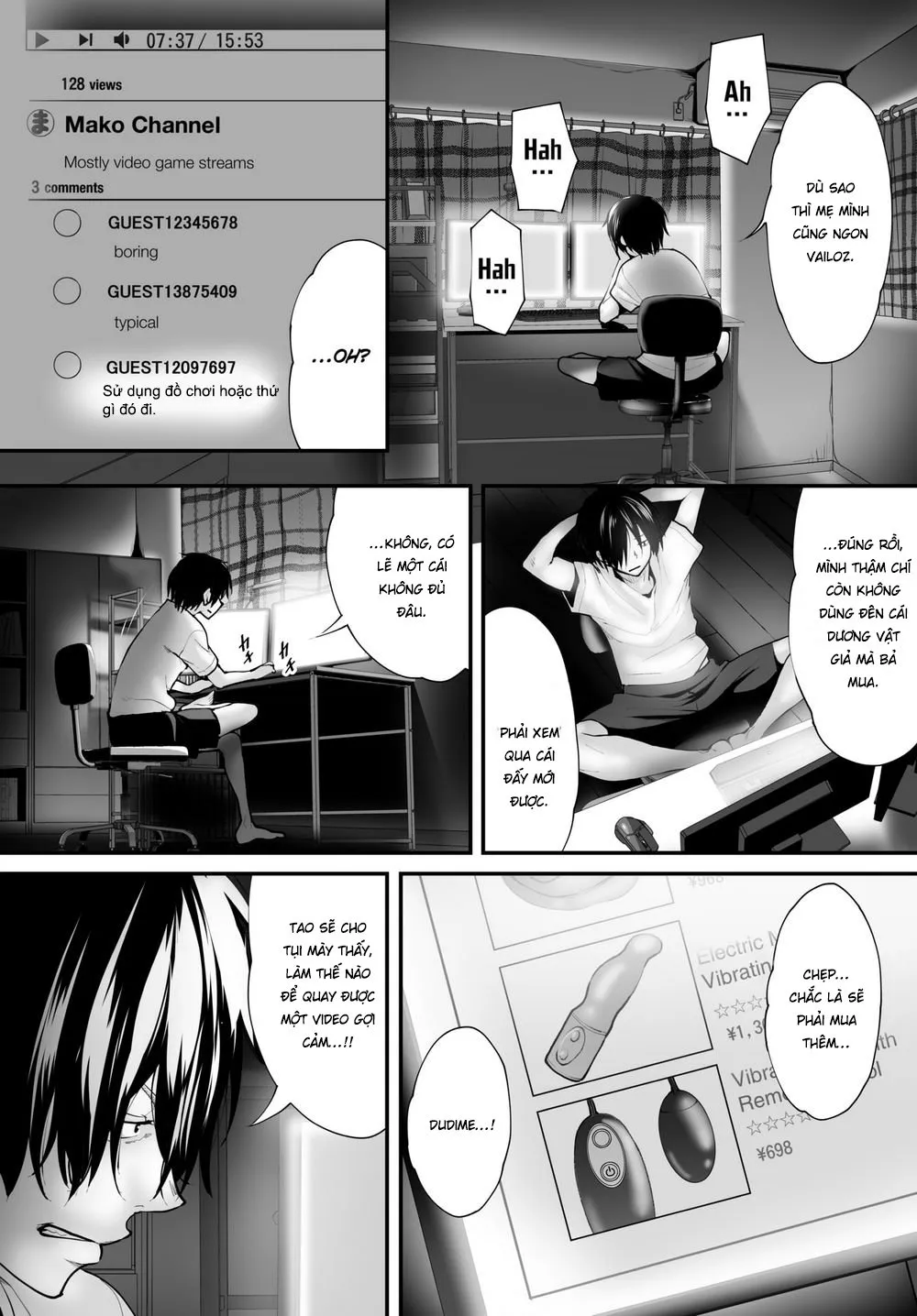 HentaiVN.net - Ảnh 3 - Biến mẹ thành cái loz di động! [Super Streaming! Turning My Stepmom into My Cumdump!] - Chap 2