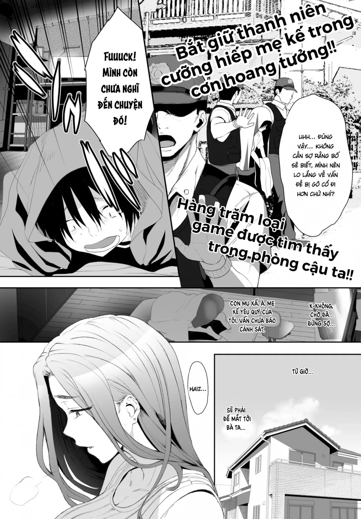 HentaiVN.net - Ảnh 3 - Biến mẹ thành cái loz di động! [Super Streaming! Turning My Stepmom into My Cumdump!] - Chap 3 - Nhớ đội mũ vào!