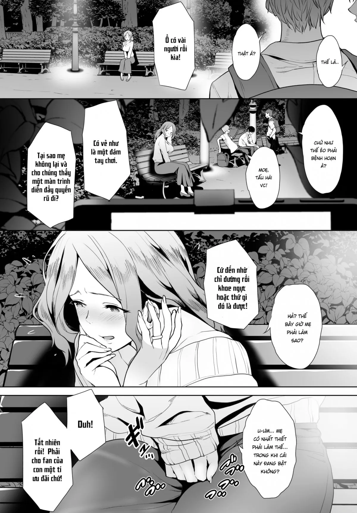 HentaiVN.net - Ảnh 3 - Biến mẹ thành cái loz di động! [Super Streaming! Turning My Stepmom into My Cumdump!] - Chap 4