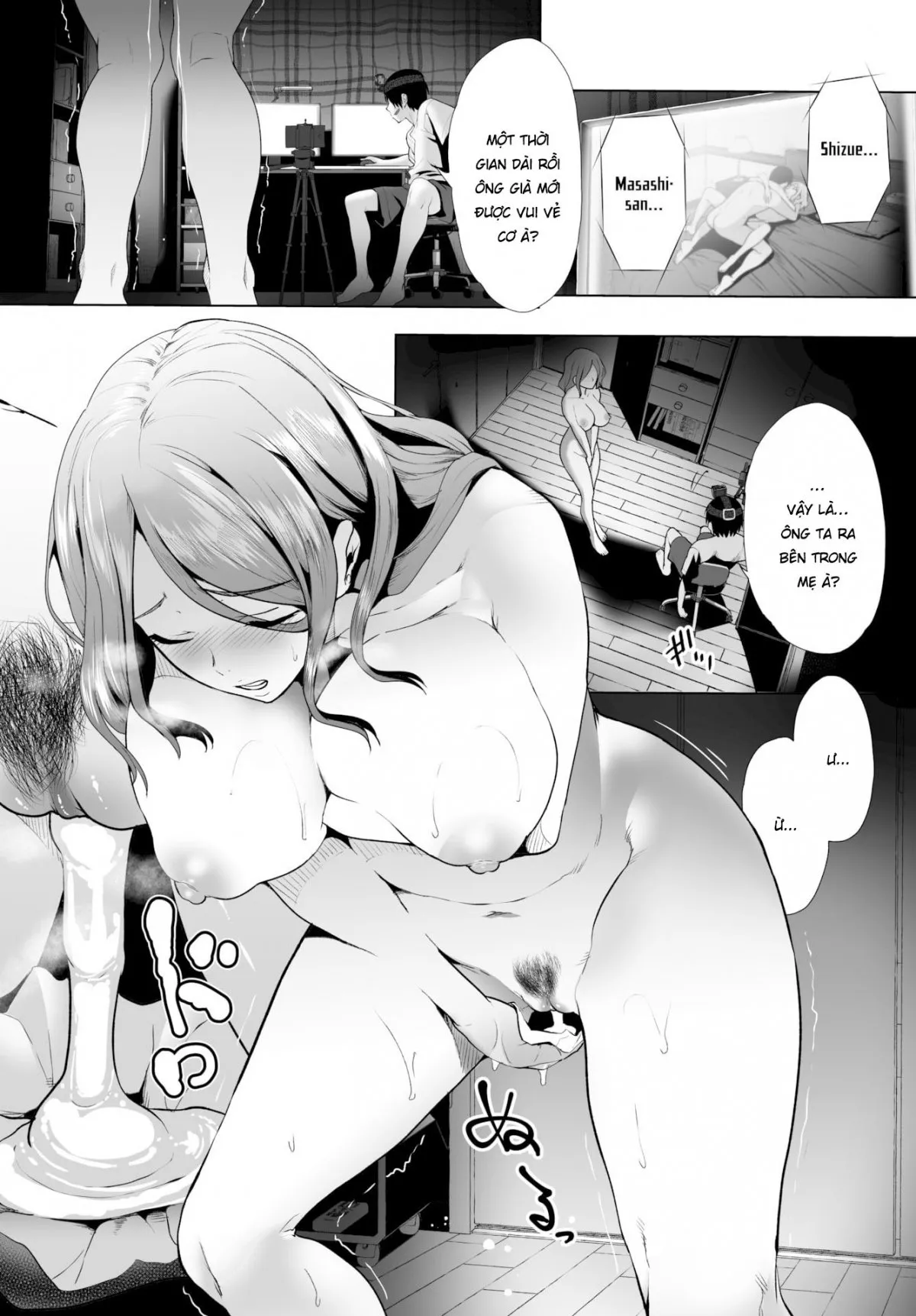 HentaiVN.net - Ảnh 3 - Biến mẹ thành cái loz di động! [Super Streaming! Turning My Stepmom into My Cumdump!] - Chap 5