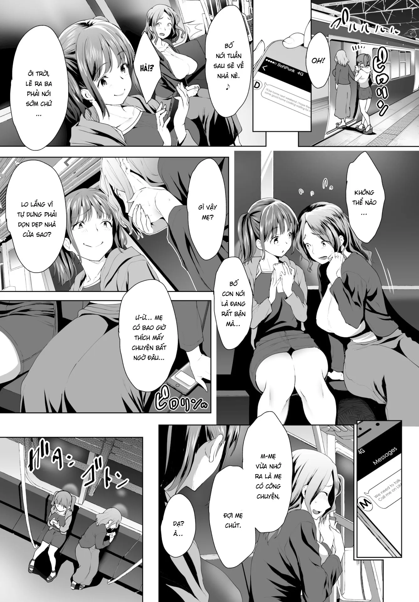 HentaiVN.net - Ảnh 5 - Biến mẹ thành cái loz di động! [Super Streaming! Turning My Stepmom into My Cumdump!] - Chap 7