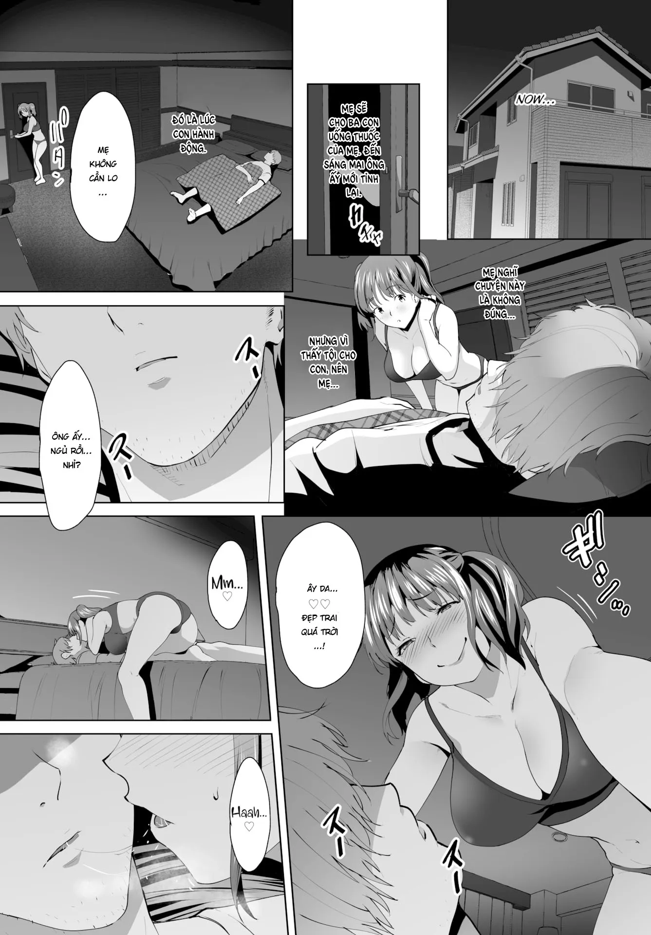 HentaiVN.net - Ảnh 8 - Biến mẹ thành cái loz di động! [Super Streaming! Turning My Stepmom into My Cumdump!] - Chap 7