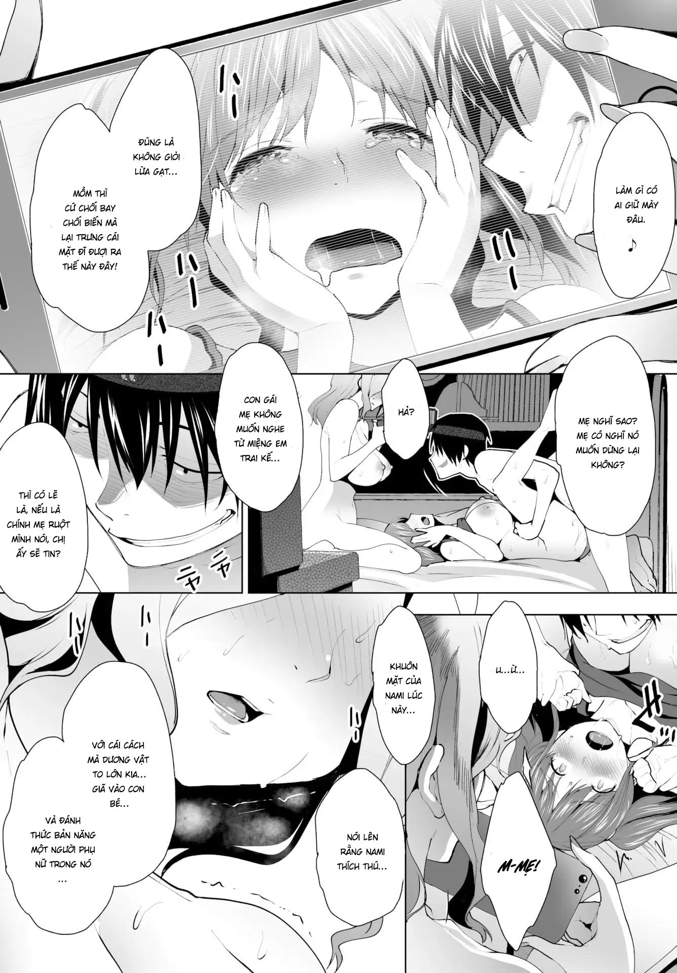 HentaiVN.net - Ảnh 9 - Biến mẹ thành cái loz di động! [Super Streaming! Turning My Stepmom into My Cumdump!] - Chap 8 - Thôi mặn lắm đừng đọc...