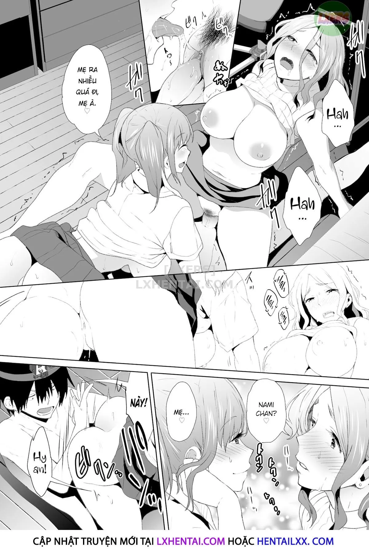 HentaiVN.net - Ảnh 16 - Biến mẹ thành cái loz di động! [Super Streaming! Turning My Stepmom into My Cumdump!] - Chap 9