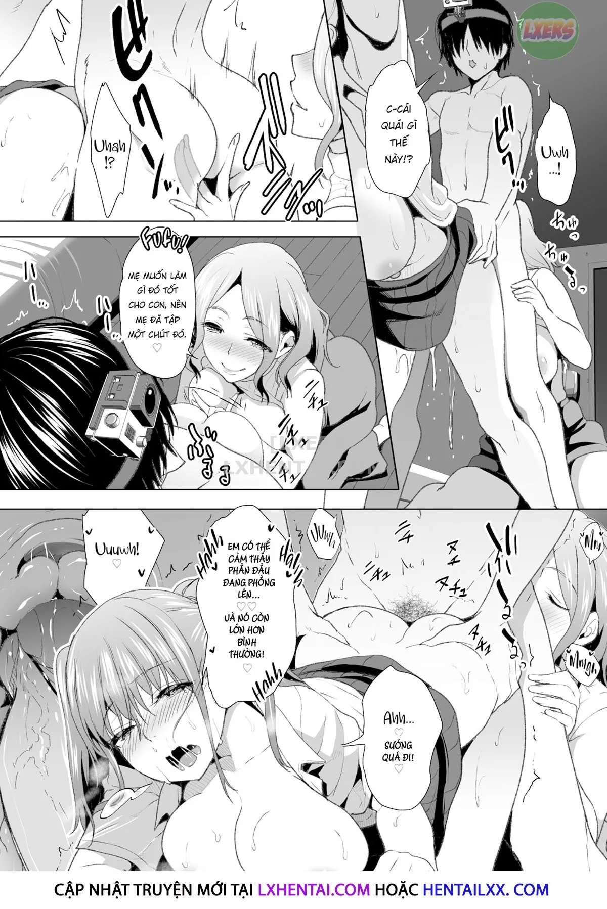 HentaiVN.net - Ảnh 19 - Biến mẹ thành cái loz di động! [Super Streaming! Turning My Stepmom into My Cumdump!] - Chap 9