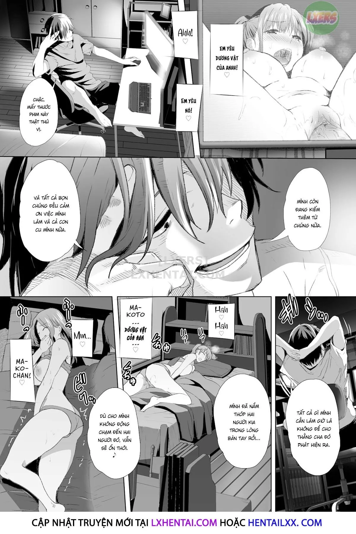 HentaiVN.net - Ảnh 7 - Biến mẹ thành cái loz di động! [Super Streaming! Turning My Stepmom into My Cumdump!] - Chap 9