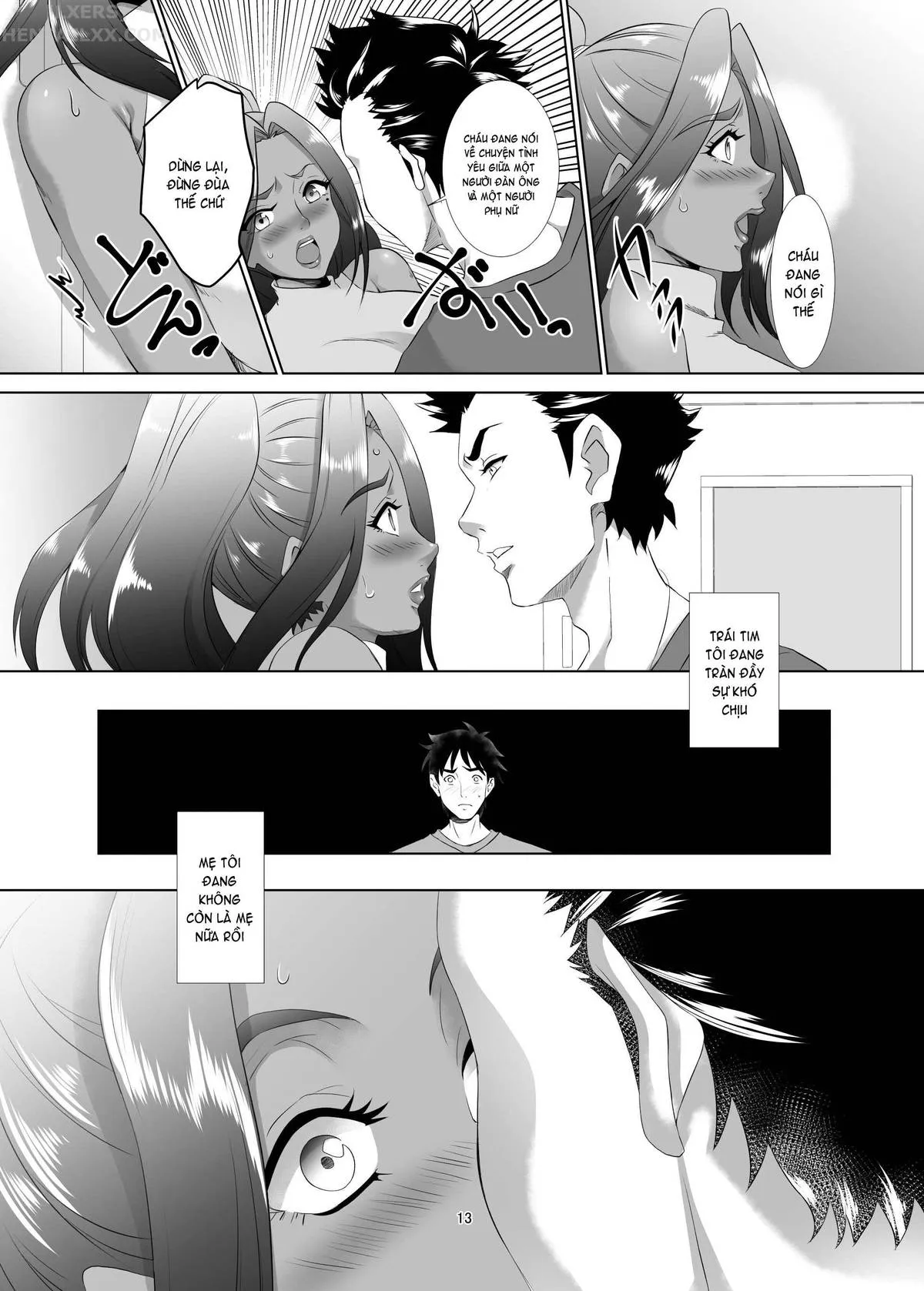 HentaiVN.net - Ảnh 11 - Omae No Kaa-Chan, Ii Onna Da Yo Na. [Your Mom's A Pretty Good Woman, Huh?] - Chap 1