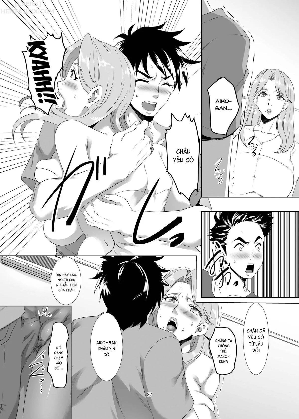 HentaiVN.net - Ảnh 24 - Omae No Kaa-Chan, Ii Onna Da Yo Na. [Your Mom's A Pretty Good Woman, Huh?] - Chap 1