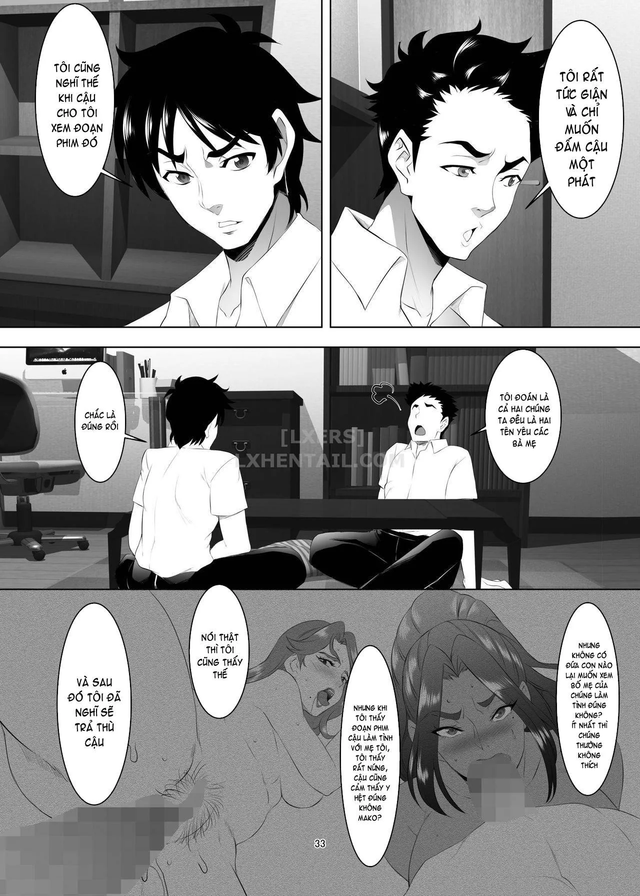 HentaiVN.net - Ảnh 35 - Omae No Kaa-Chan, Ii Onna Da Yo Na. [Your Mom's A Pretty Good Woman, Huh?] - Chap 3