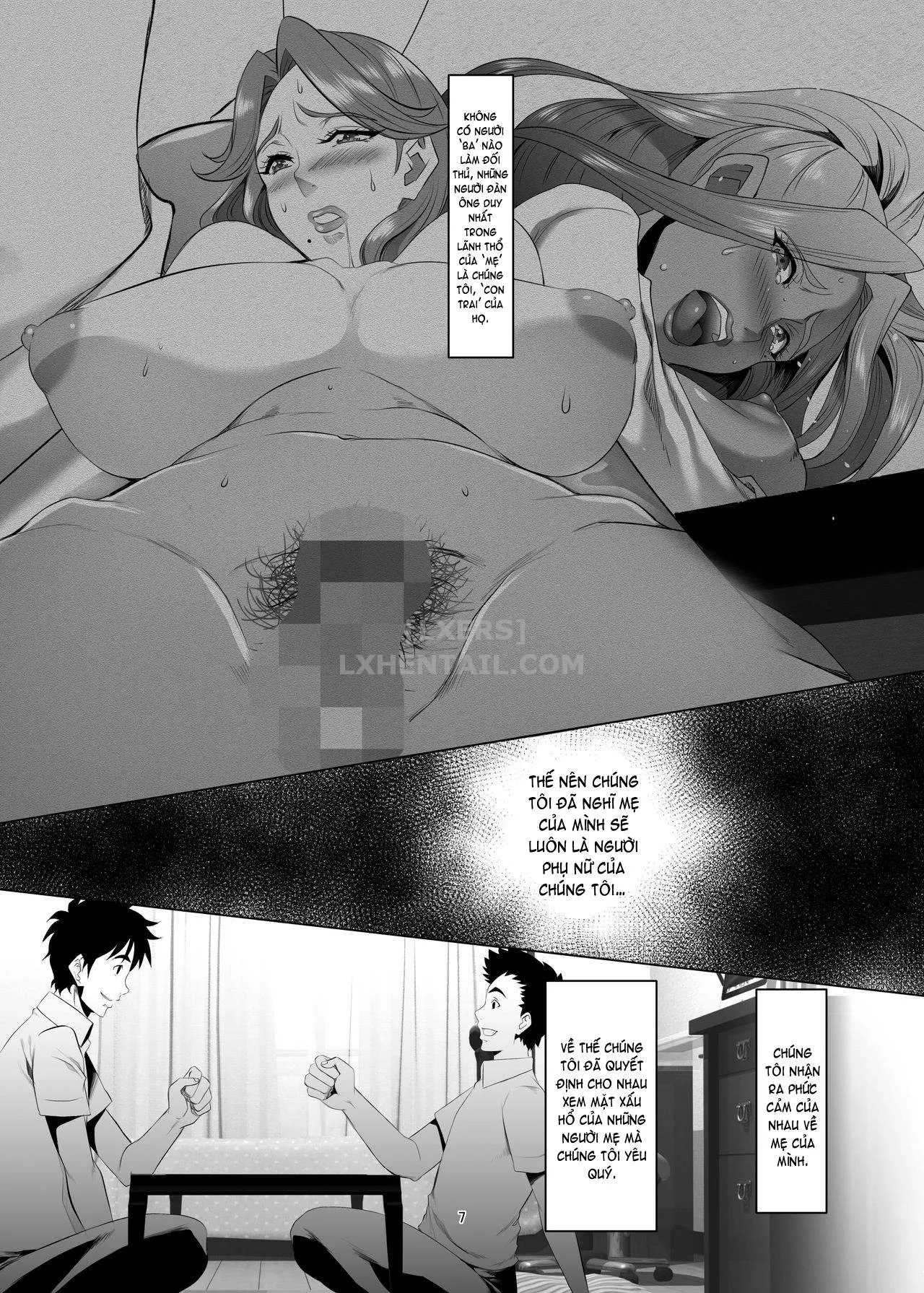 HentaiVN.net - Ảnh 9 - Omae No Kaa-Chan, Ii Onna Da Yo Na. [Your Mom's A Pretty Good Woman, Huh?] - Chap 4