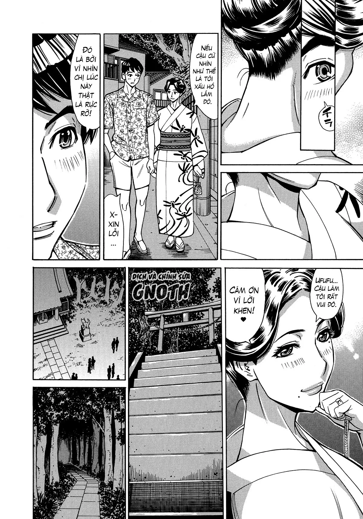 HentaiVN.net - Ảnh 8 - Hitozuma Koi Hanabi [Hajimete no Furin ga 3P ni Itaru made] - Chap 1 - Ngoại tình với trai trẻ (1)
