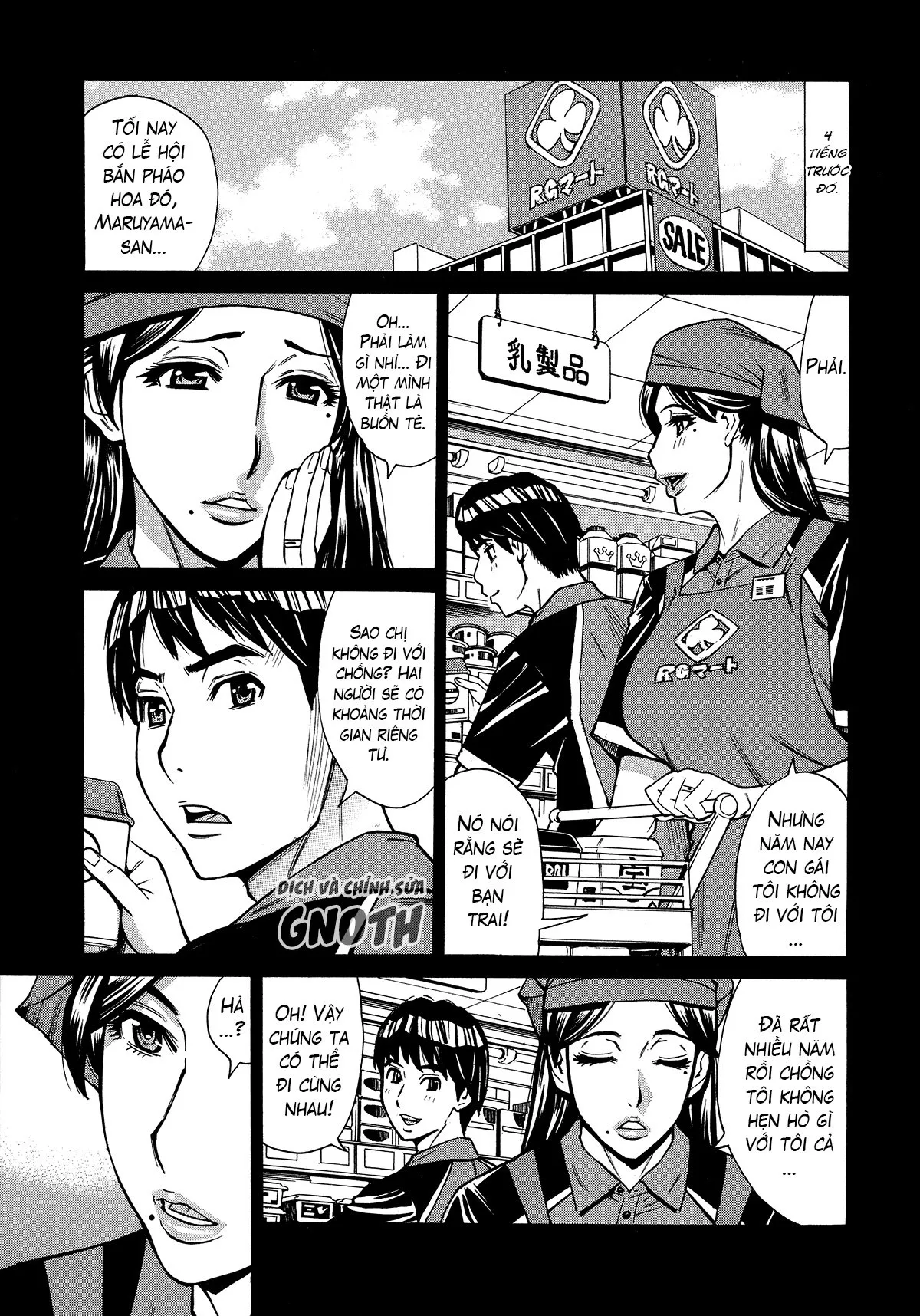 HentaiVN.net - Ảnh 6 - Hitozuma Koi Hanabi [Hajimete no Furin ga 3P ni Itaru made] - Chap 1 - Ngoại tình với trai trẻ (1)