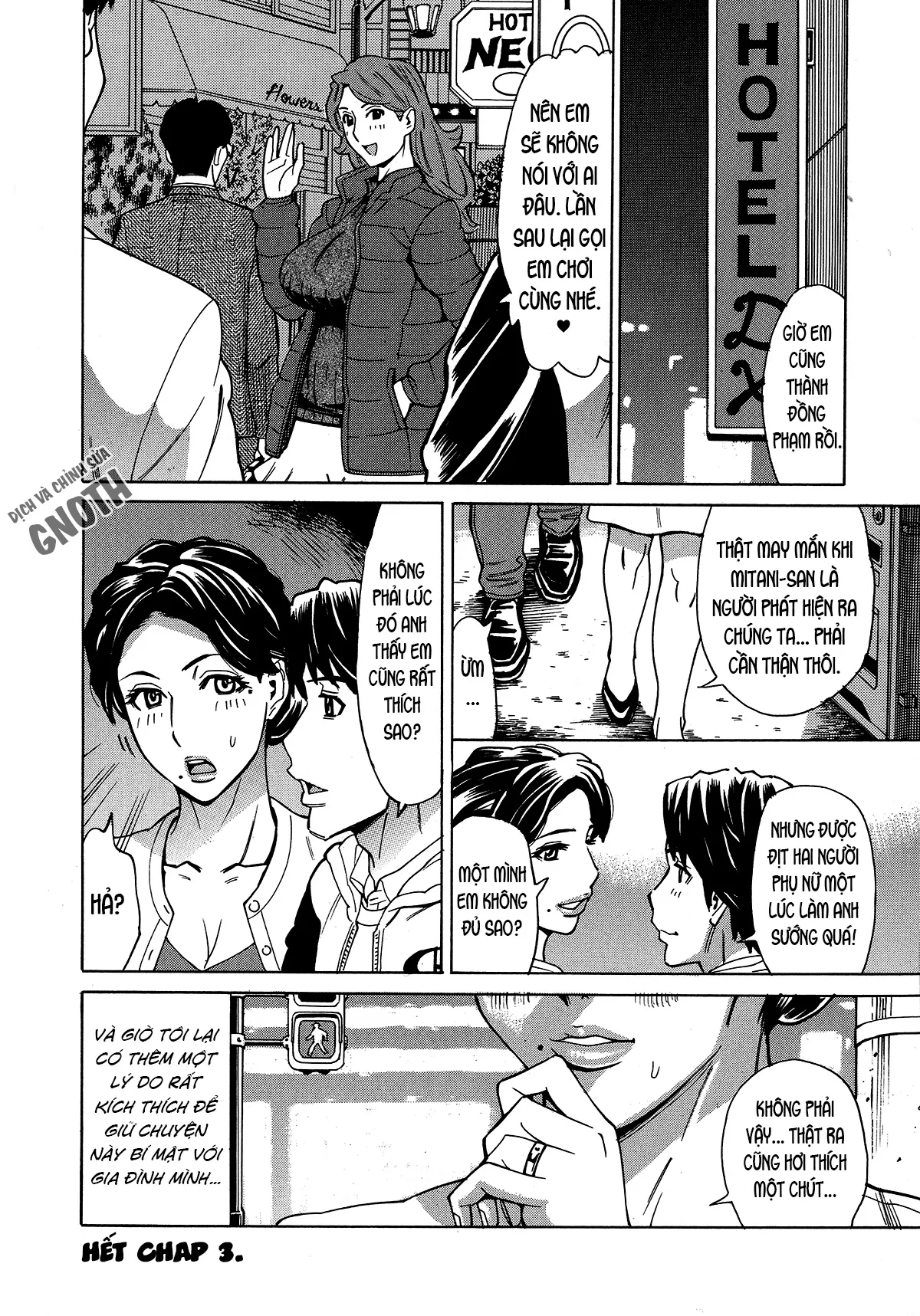 HentaiVN.net - Ảnh 19 - Hitozuma Koi Hanabi [Hajimete no Furin ga 3P ni Itaru made] - Chap 3 - Ngoại tình với trai trẻ (3)