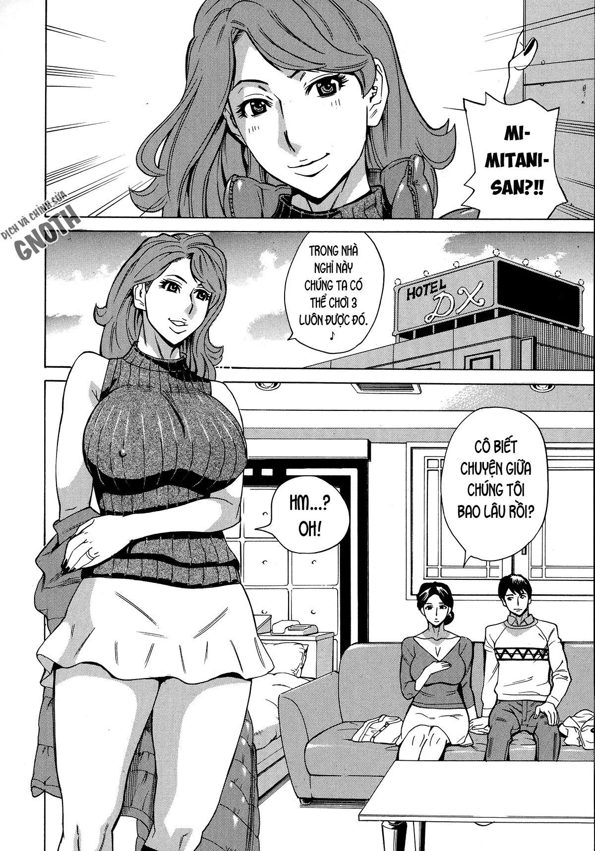 HentaiVN.net - Ảnh 5 - Hitozuma Koi Hanabi [Hajimete no Furin ga 3P ni Itaru made] - Chap 3 - Ngoại tình với trai trẻ (3)