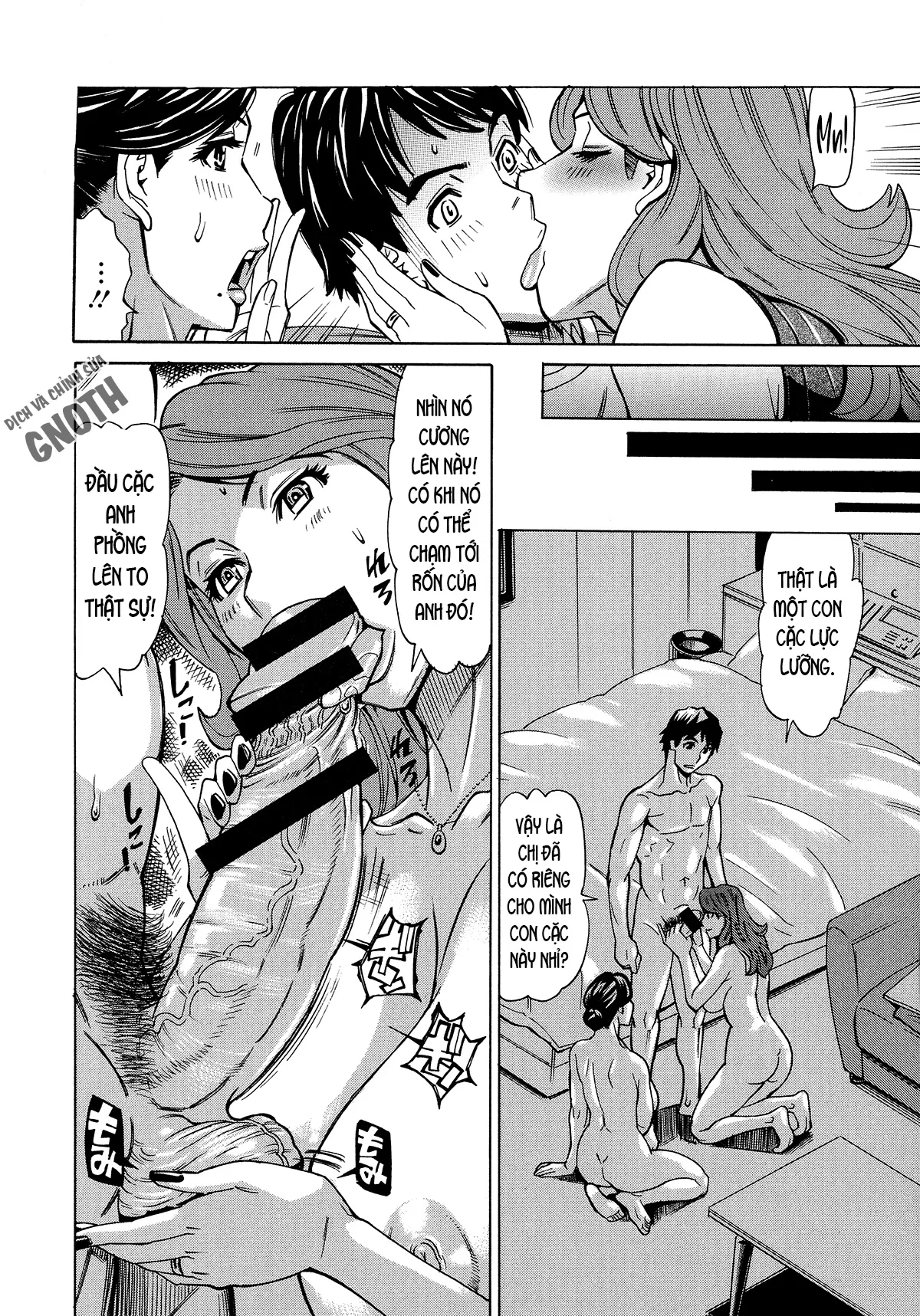HentaiVN.net - Ảnh 7 - Hitozuma Koi Hanabi [Hajimete no Furin ga 3P ni Itaru made] - Chap 3 - Ngoại tình với trai trẻ (3)