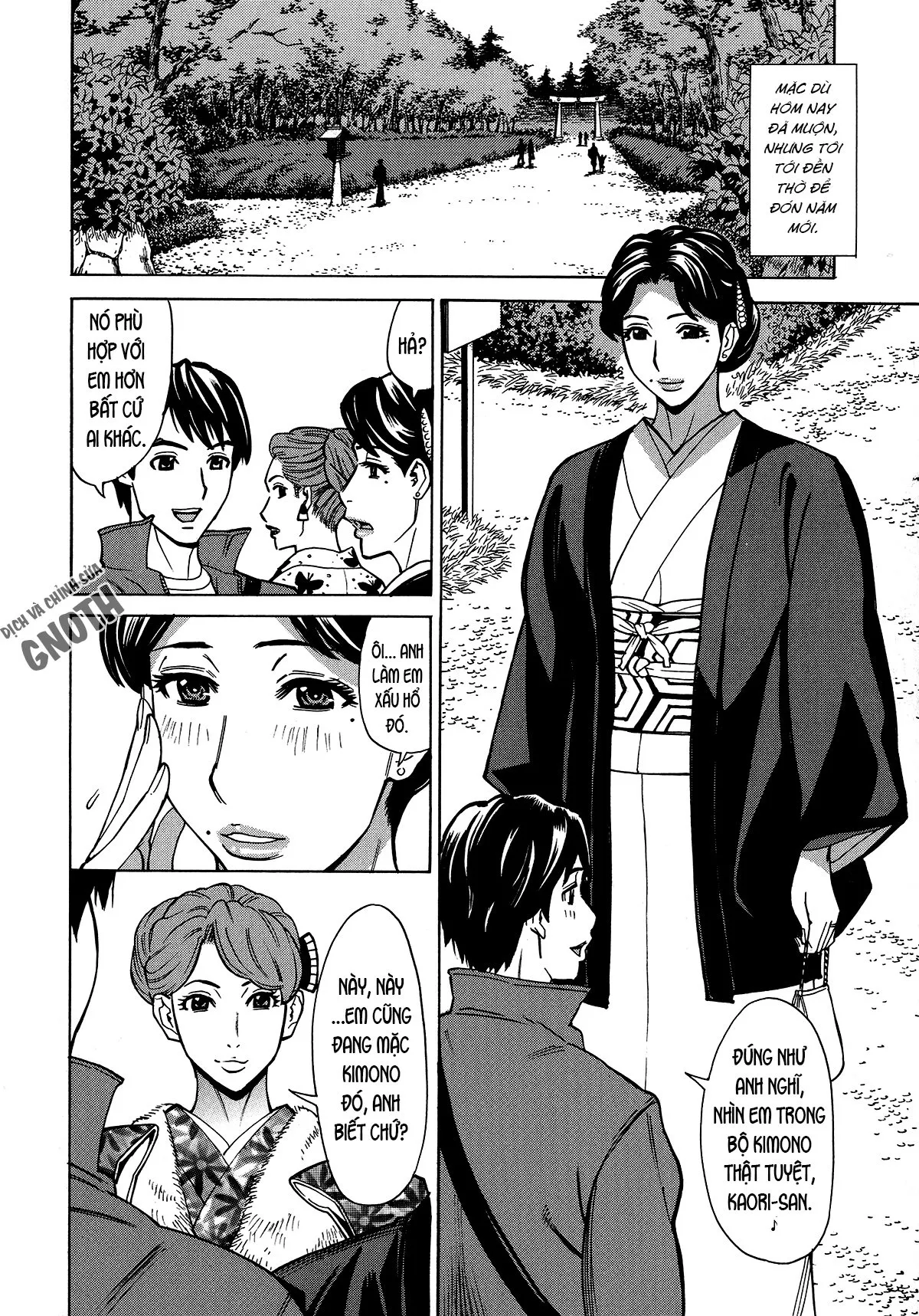 HentaiVN.net - Ảnh 3 - Hitozuma Koi Hanabi [Hajimete no Furin ga 3P ni Itaru made] - Chap 4 - Ngoại tình với trai trẻ (4)