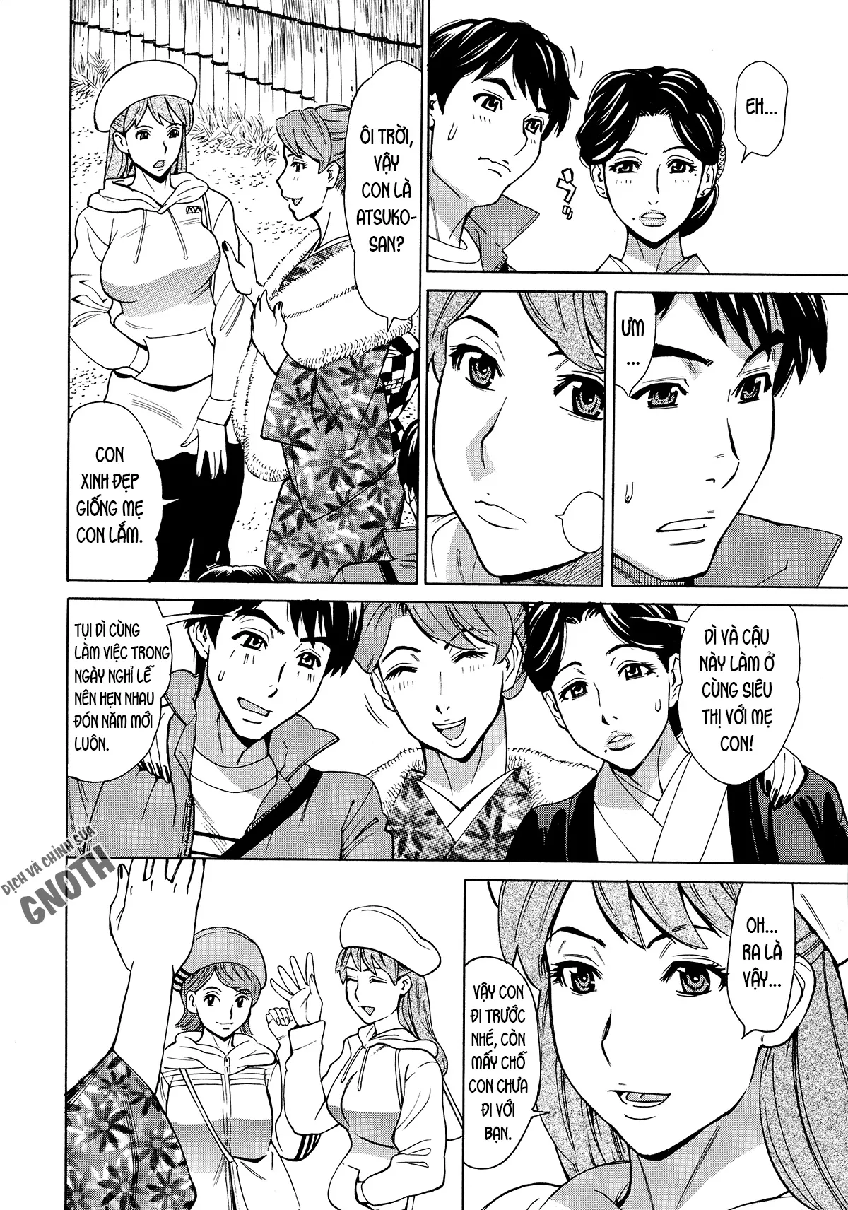 HentaiVN.net - Ảnh 5 - Hitozuma Koi Hanabi [Hajimete no Furin ga 3P ni Itaru made] - Chap 4 - Ngoại tình với trai trẻ (4)