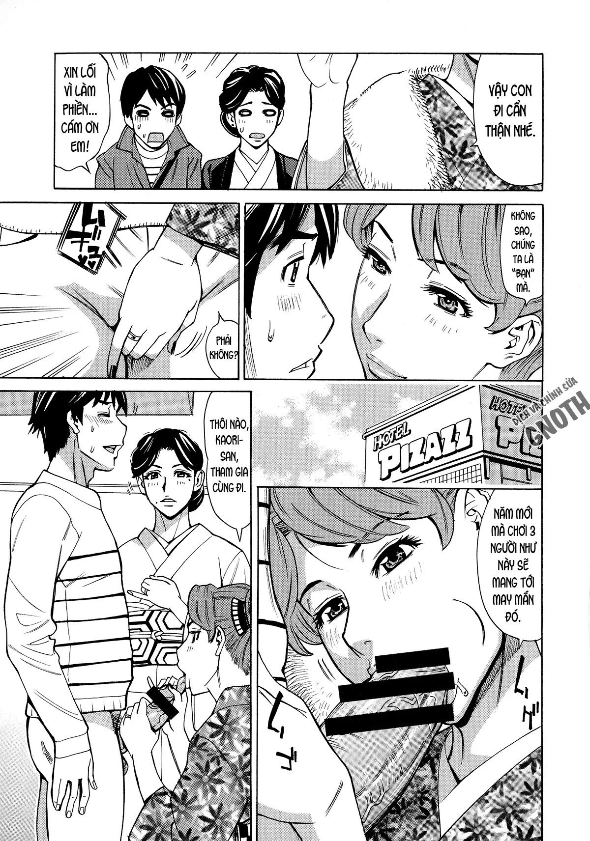 HentaiVN.net - Ảnh 6 - Hitozuma Koi Hanabi [Hajimete no Furin ga 3P ni Itaru made] - Chap 4 - Ngoại tình với trai trẻ (4)