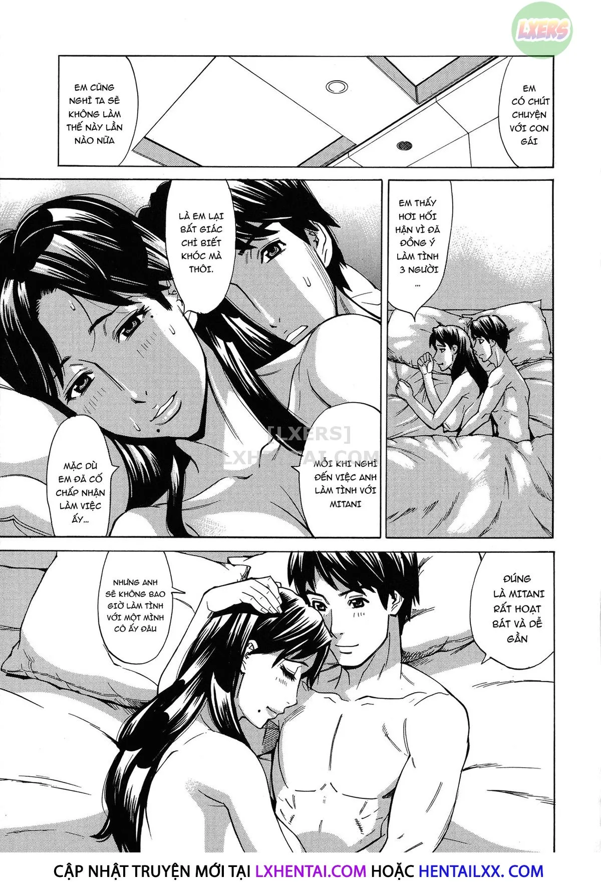 HentaiVN.net - Ảnh 7 - Hitozuma Koi Hanabi [Hajimete no Furin ga 3P ni Itaru made] - Chap 6