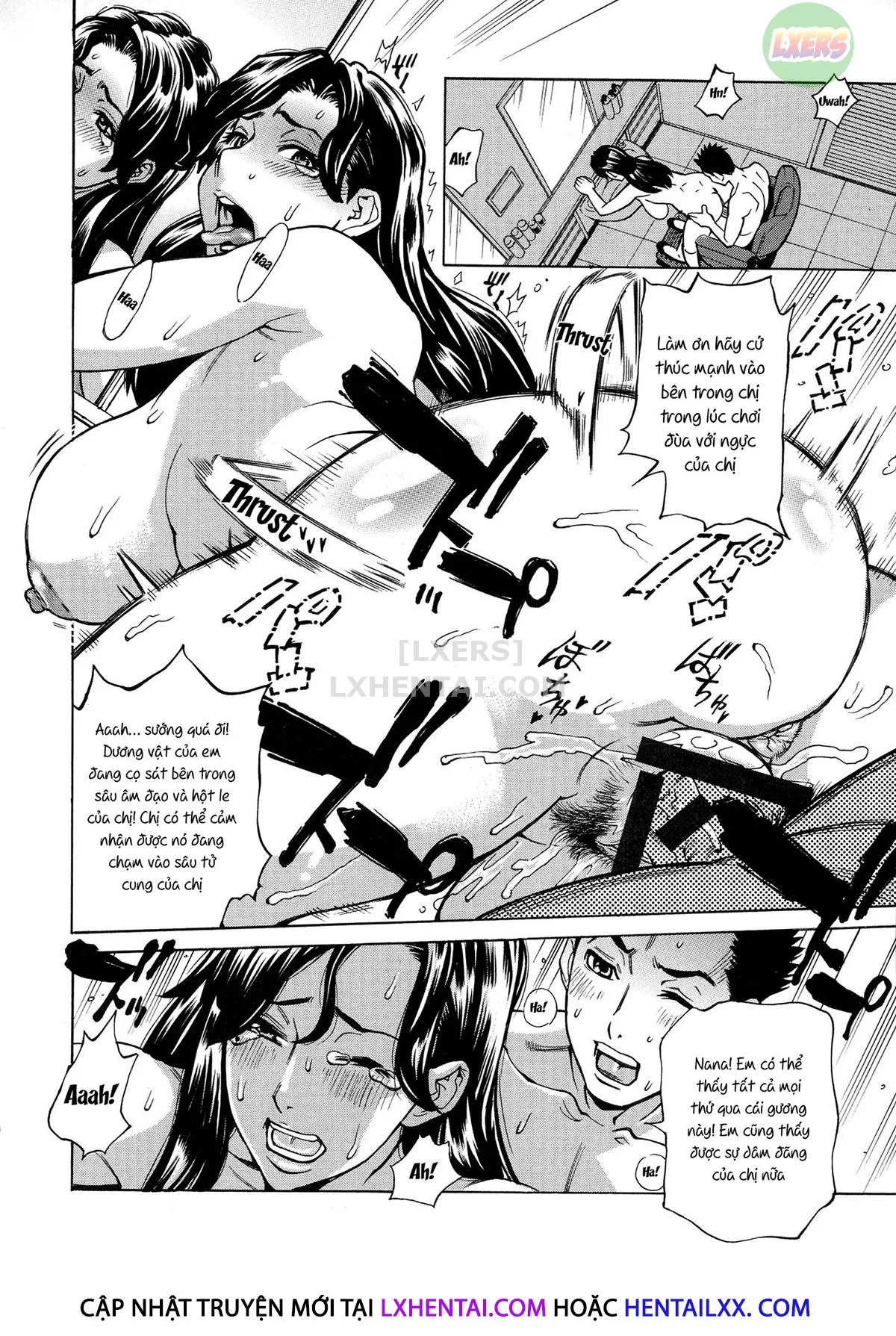 HentaiVN.net - Ảnh 18 - Hitozuma Koi Hanabi [Hajimete no Furin ga 3P ni Itaru made] - Chap 9