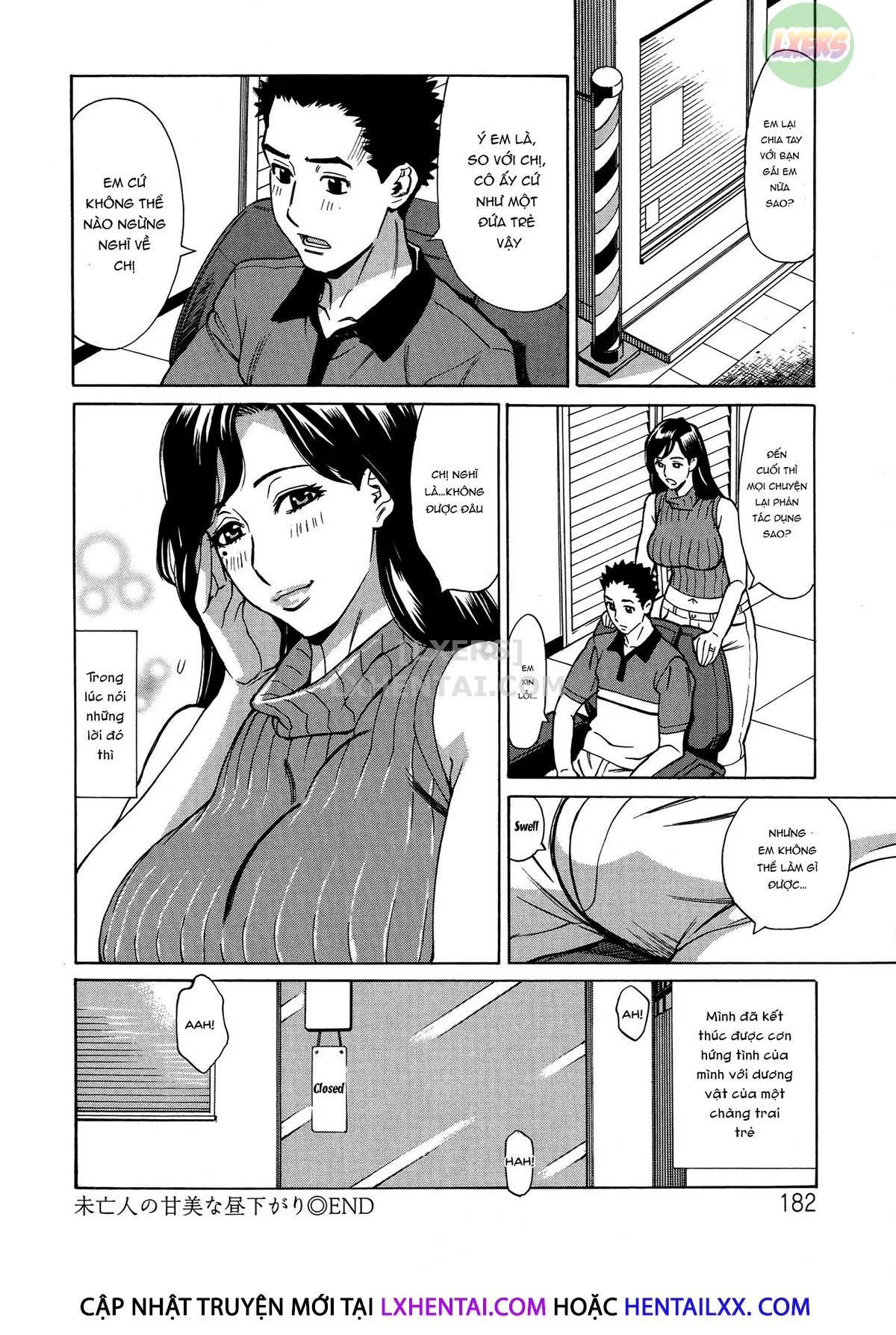 HentaiVN.net - Ảnh 21 - Hitozuma Koi Hanabi [Hajimete no Furin ga 3P ni Itaru made] - Chap 9