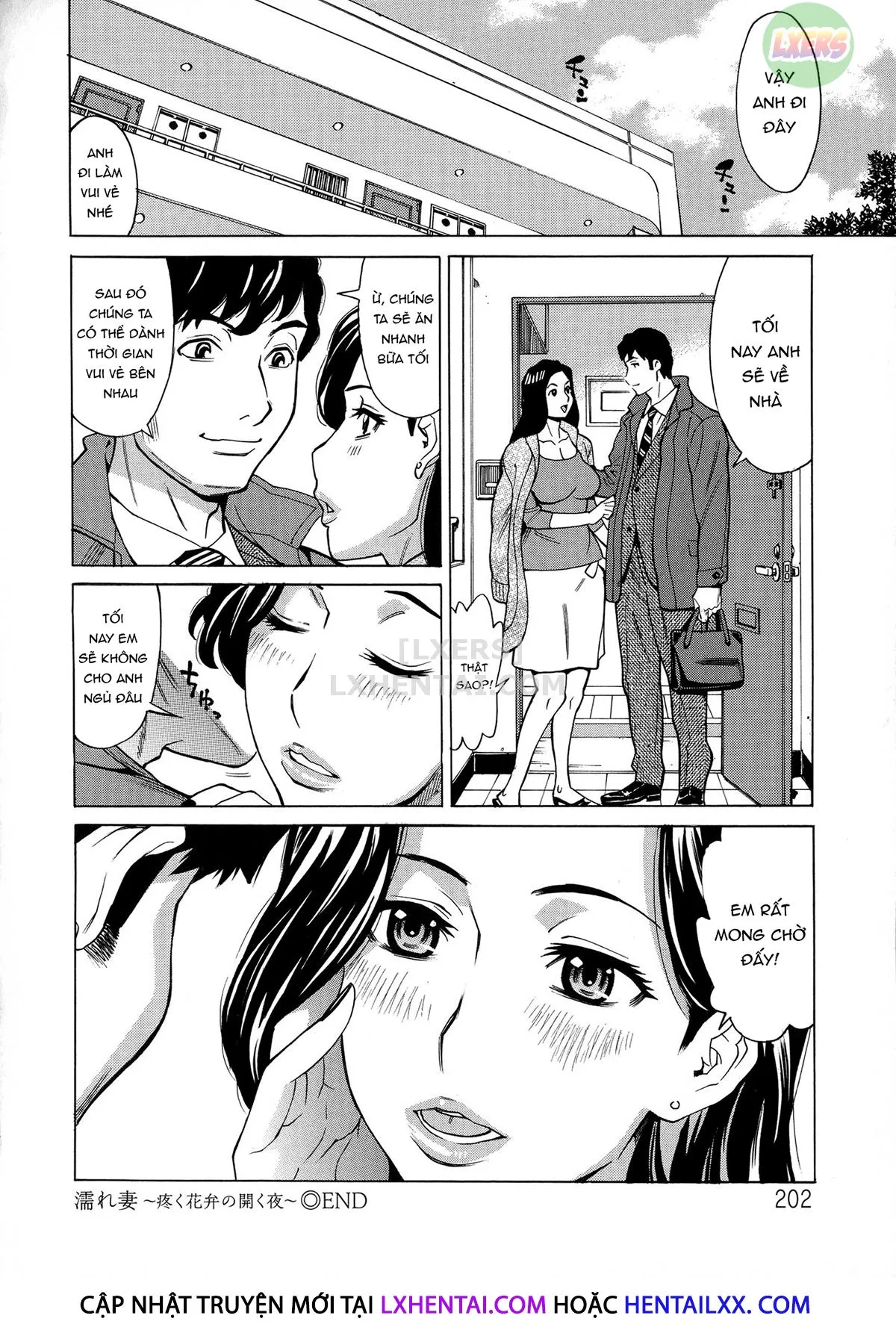 HentaiVN.net - Ảnh 24 - Hitozuma Koi Hanabi [Hajimete no Furin ga 3P ni Itaru made] - Chap 10 - END