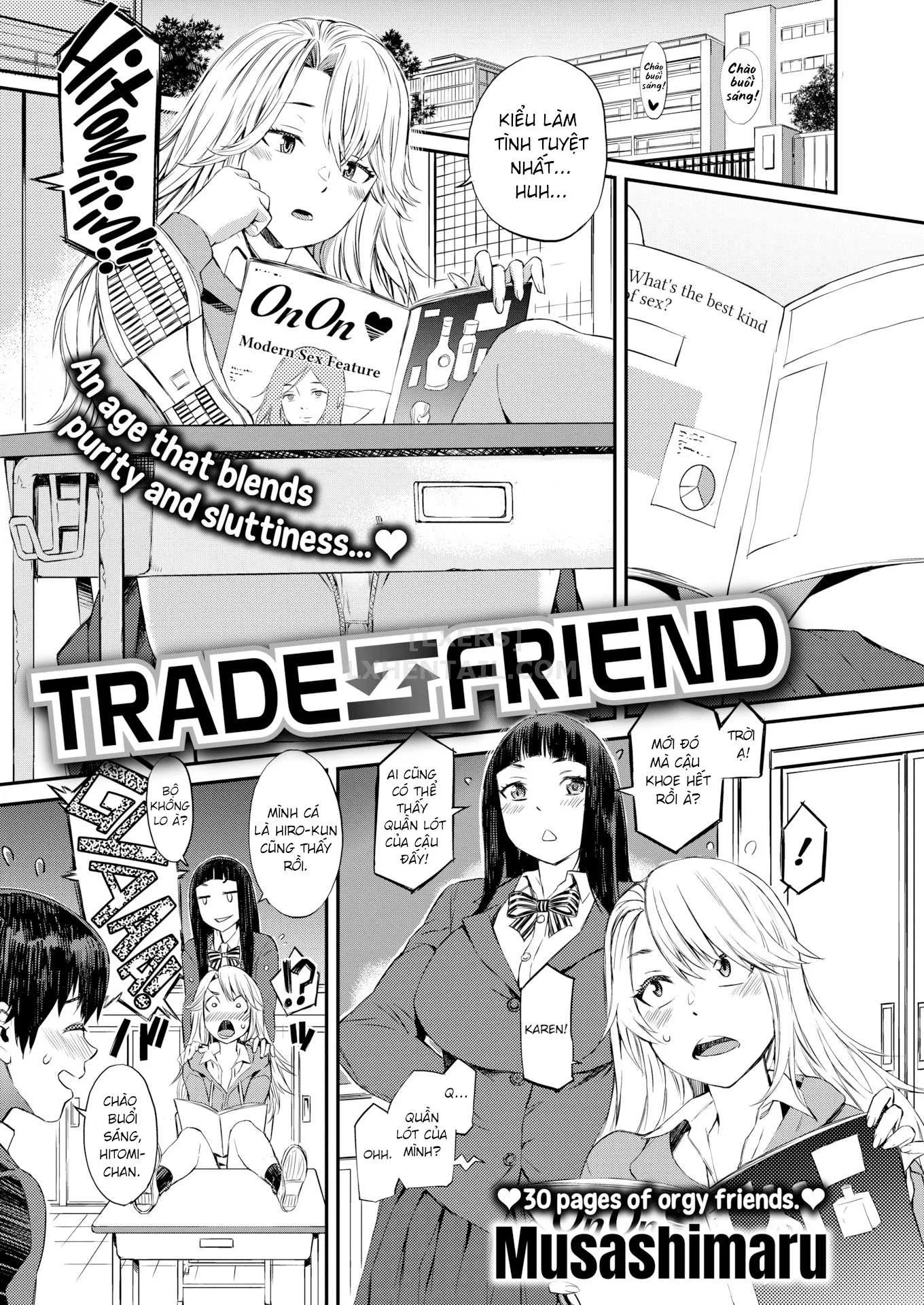 HentaiVN.net - Ảnh 5 - Trade Friend [Comic Shitsurakuten 2020-02] - Oneshot