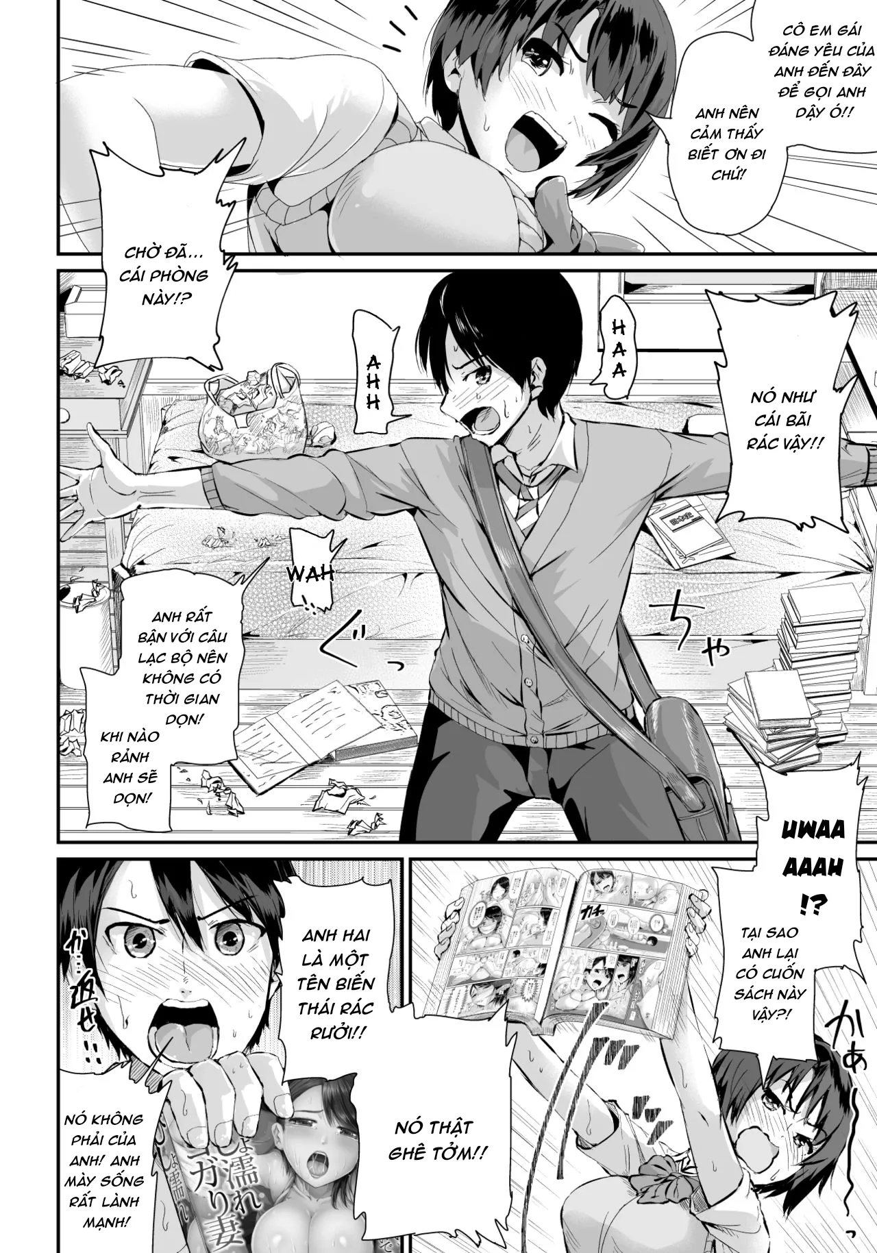 HentaiVN.net - Ảnh 24 - Họ muốn gạ địt một thằng trai tân như tôi! [Doutei no Ore o Yuuwaku suru Ecchi na Joshi-tachi!?] - Chap 1