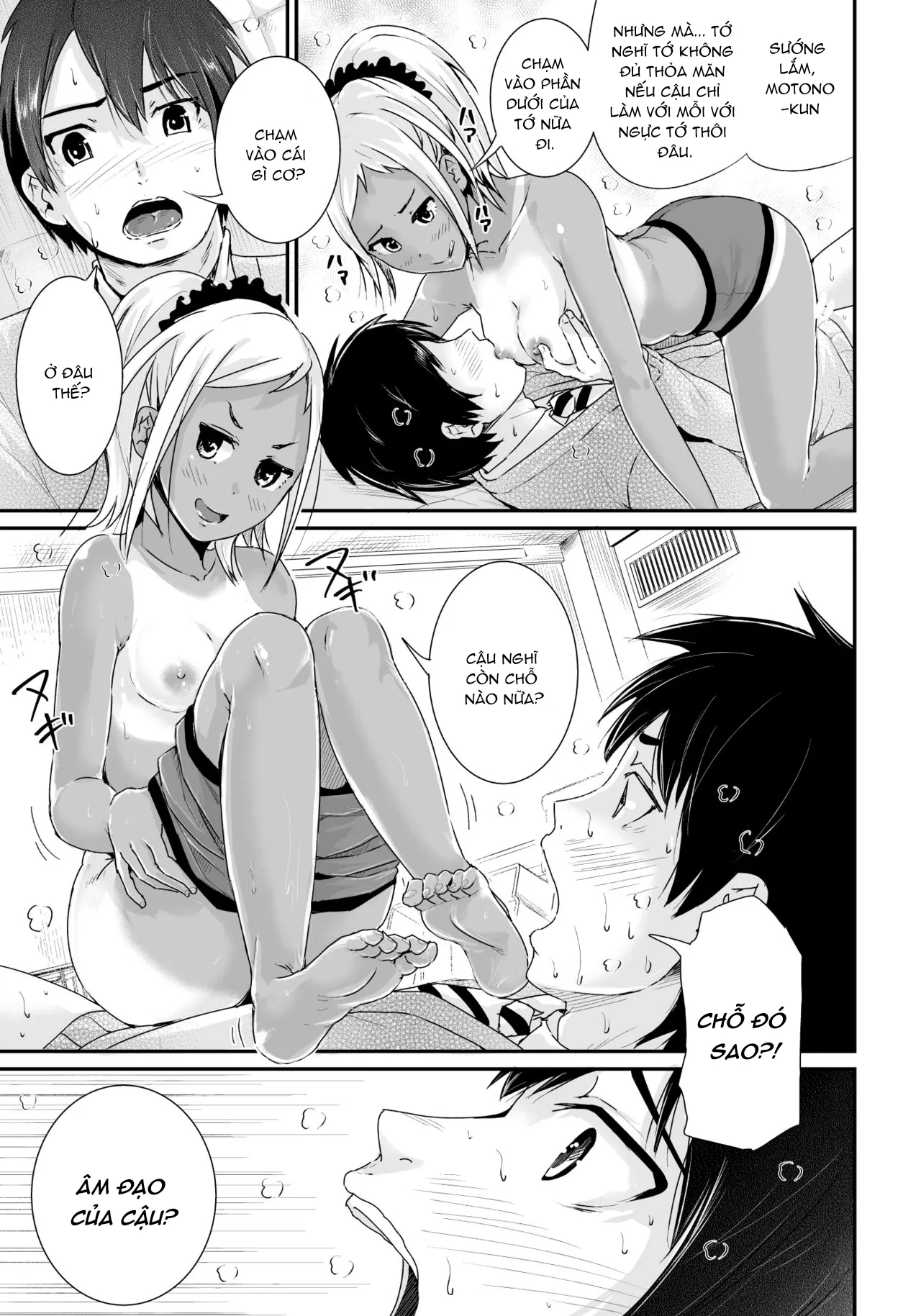 HentaiVN.net - Ảnh 19 - Họ muốn gạ địt một thằng trai tân như tôi! [Doutei no Ore o Yuuwaku suru Ecchi na Joshi-tachi!?] - Chap 2