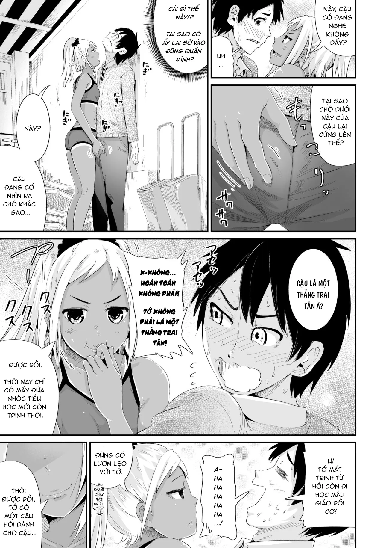 HentaiVN.net - Ảnh 3 - Họ muốn gạ địt một thằng trai tân như tôi! [Doutei no Ore o Yuuwaku suru Ecchi na Joshi-tachi!?] - Chap 2