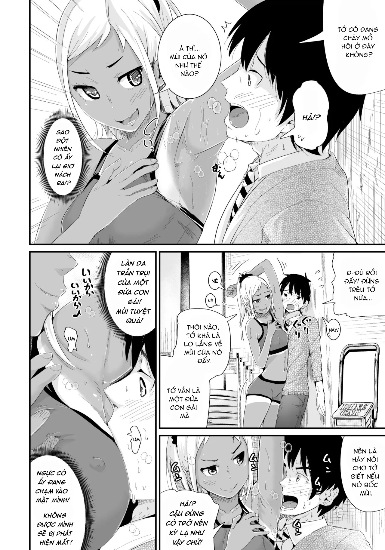 HentaiVN.net - Ảnh 4 - Họ muốn gạ địt một thằng trai tân như tôi! [Doutei no Ore o Yuuwaku suru Ecchi na Joshi-tachi!?] - Chap 2